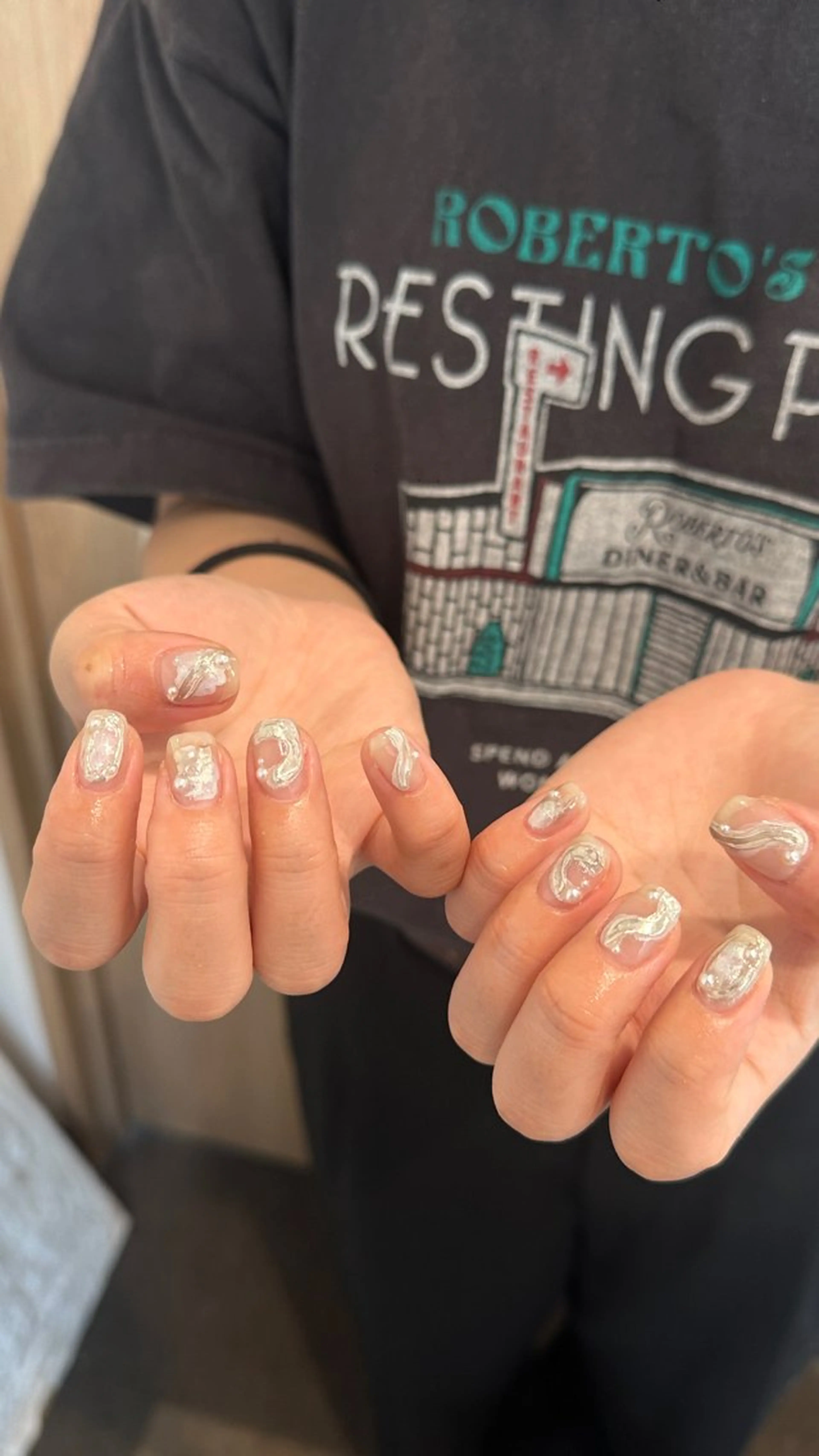 ネイル ハンドネイル 🎀 Hiyubi._.nail 🫧所属・🎀フェイ フェイ🫧💗のネイルデザイン