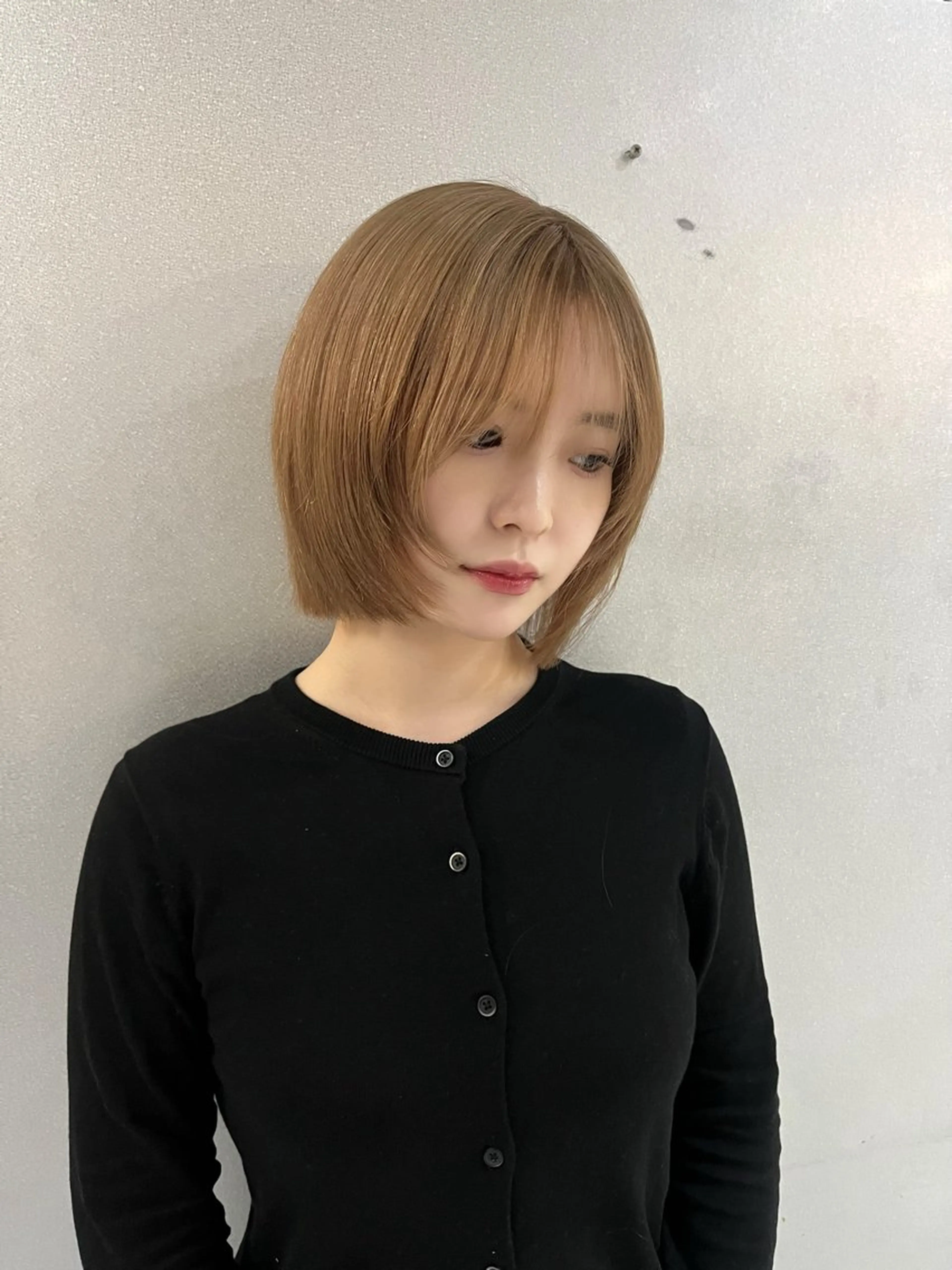ショート カラー ハイトーンカラー ヘアカラー 韓国ボブ/ハッシュ カットKIRAのヘアスタイル