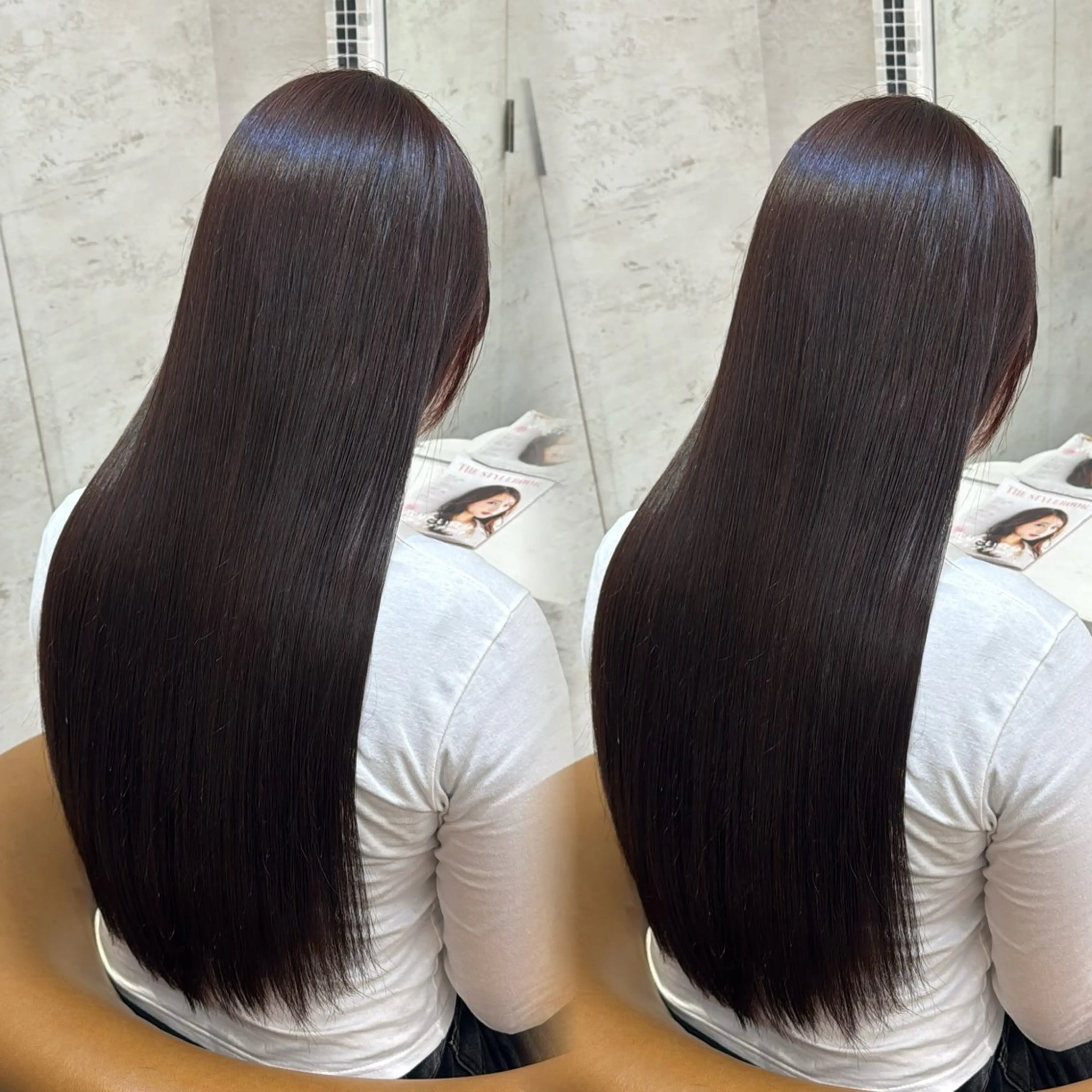 ロング カラー パーマ 透明感カラー 縮毛矯正 カット ヘアカラー 縮毛矯正 トリートメント 透明感カラー/艶髪/ 縮毛矯正/たくまのヘアスタイル