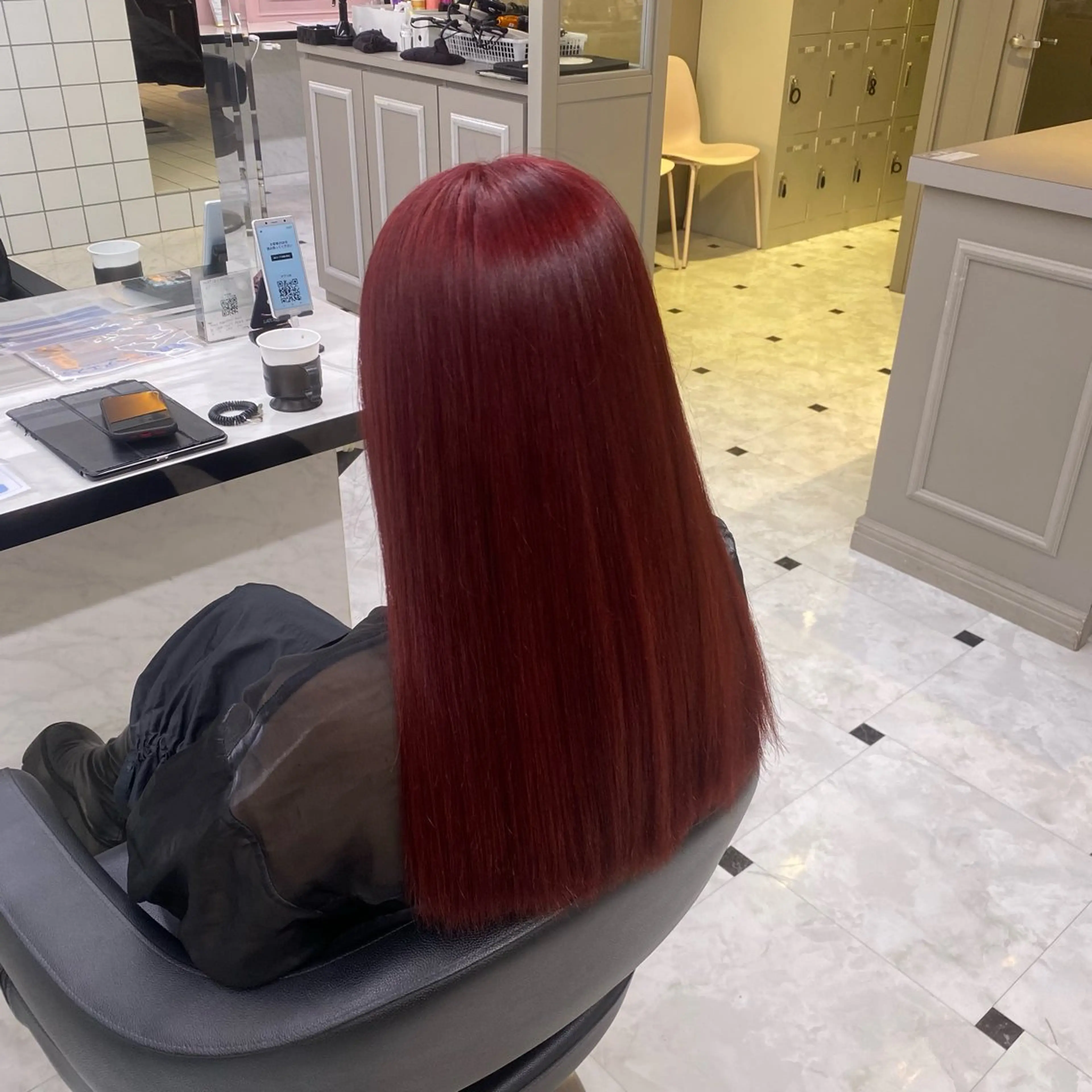 ロング カラー ヘアカラー トリートメント ヘッドスパ ヘアセット 透明感ベージュカラー 🪞上野🪞AIのヘアスタイル