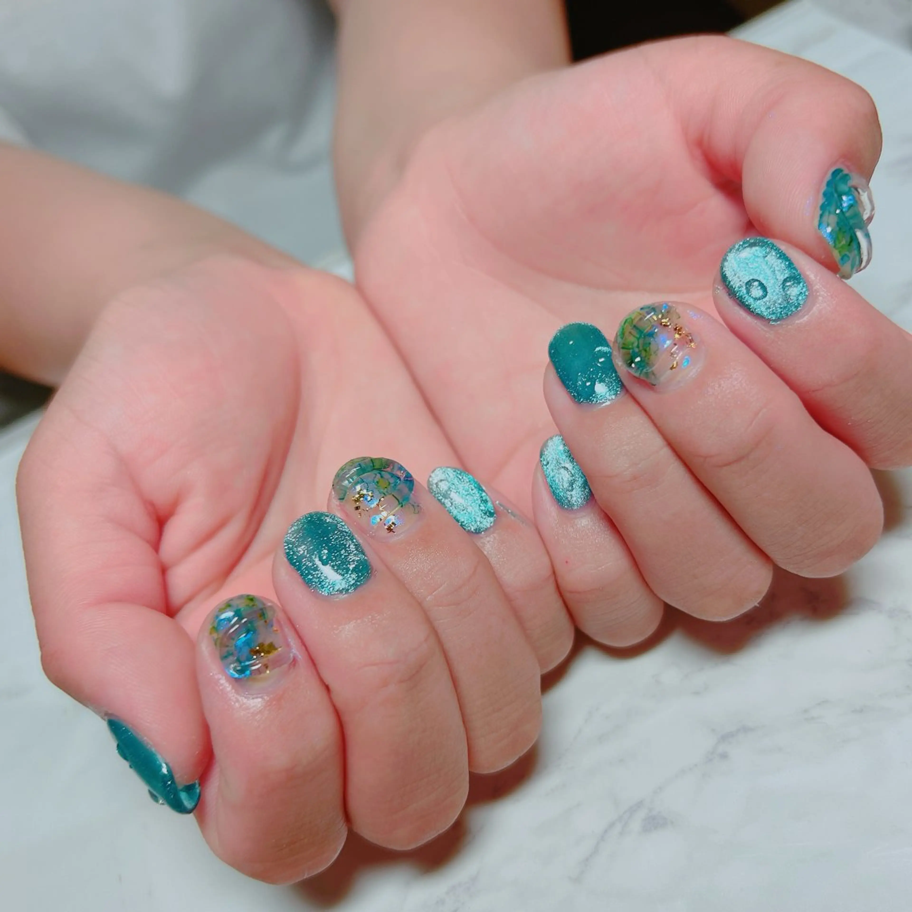 ネイル マグネットネイル ハンドネイル たきぐち みちこのネイルデザイン