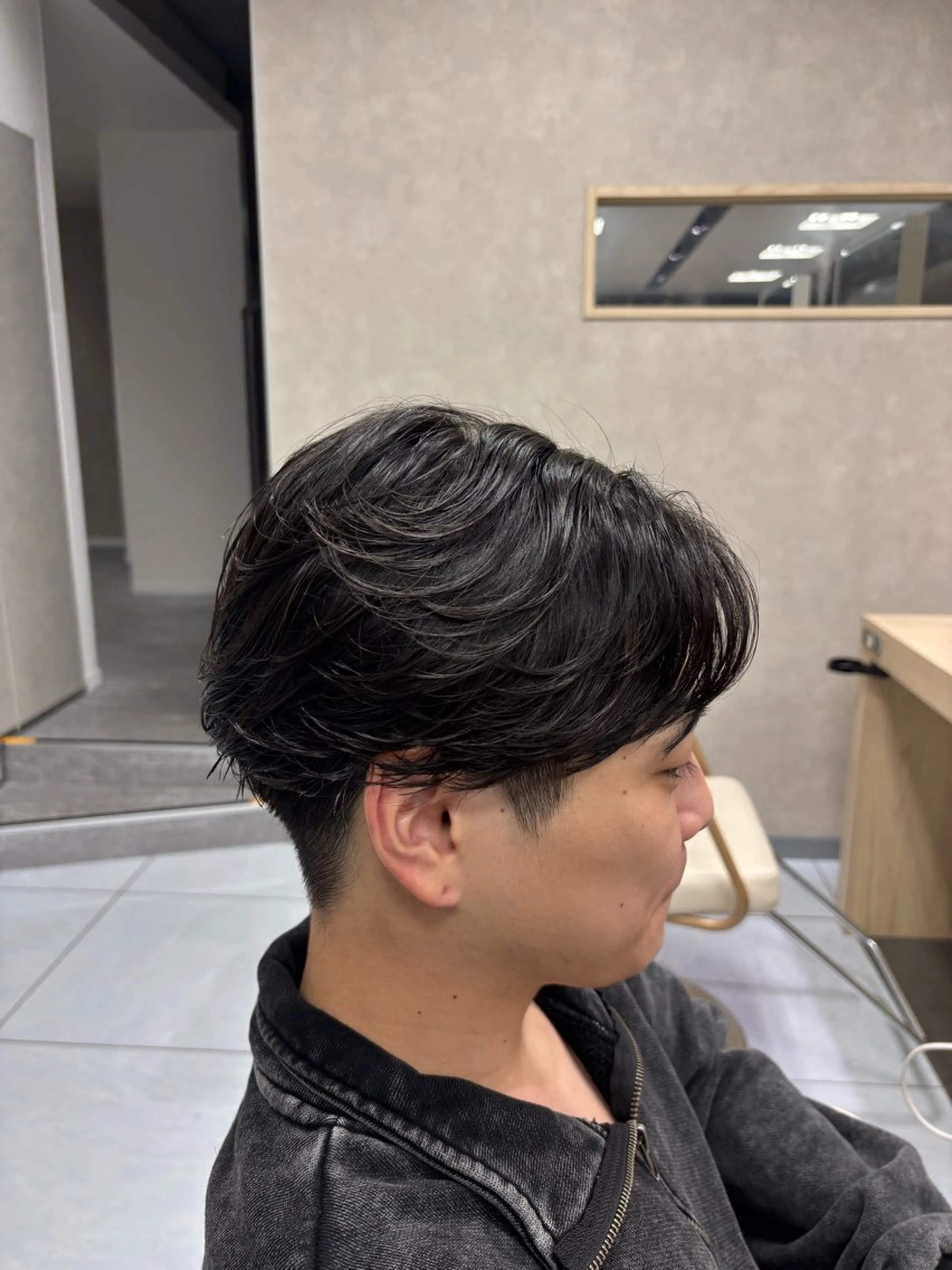 ショート パーマ メンズ カット パーマ メンズ特化韓国風 パーマスタイル/りんのヘアスタイル