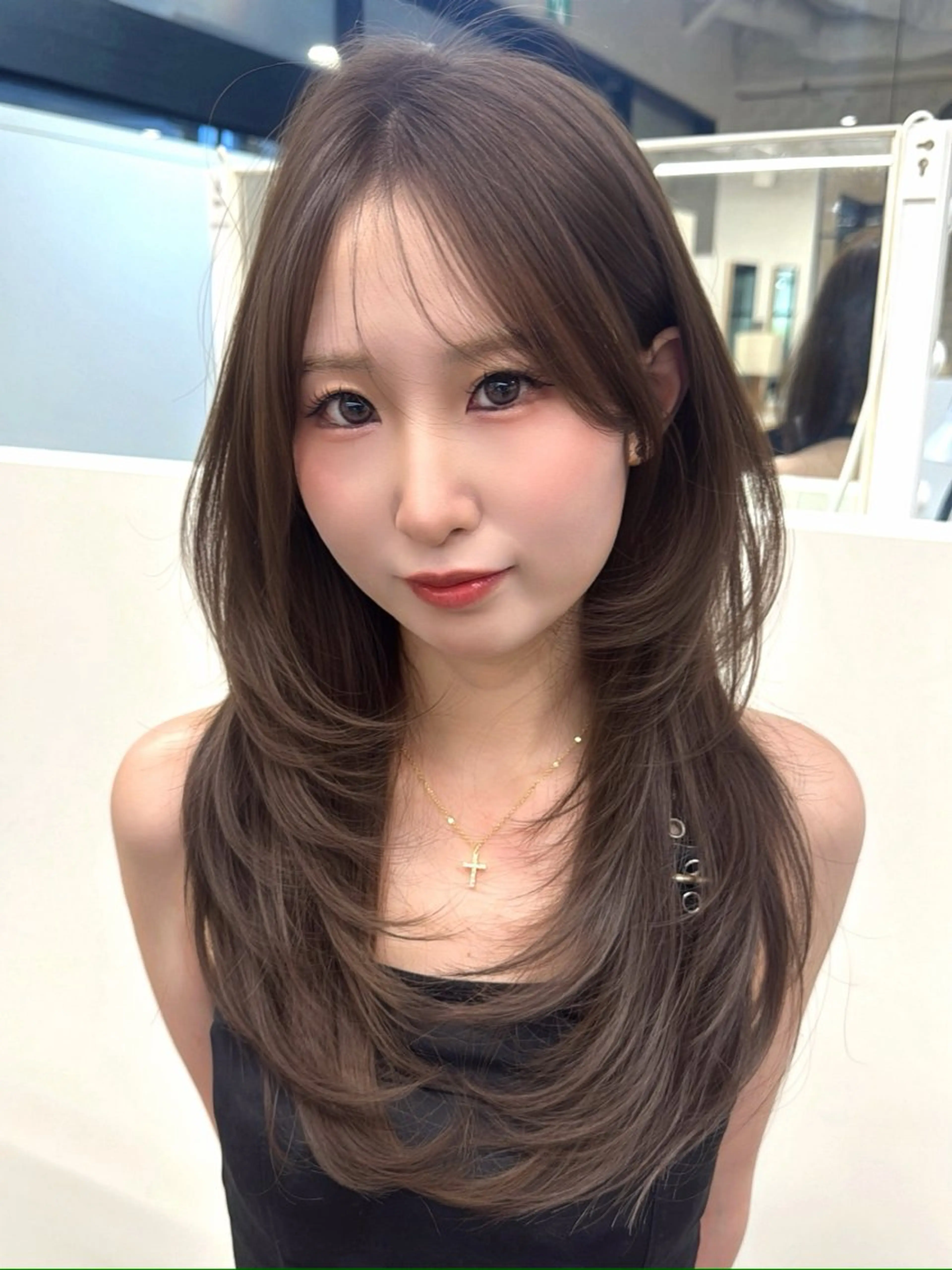 ロング カット ヘアカラー トリートメント レイヤーカット/ 艶カラー/山内一暉のヘアスタイル