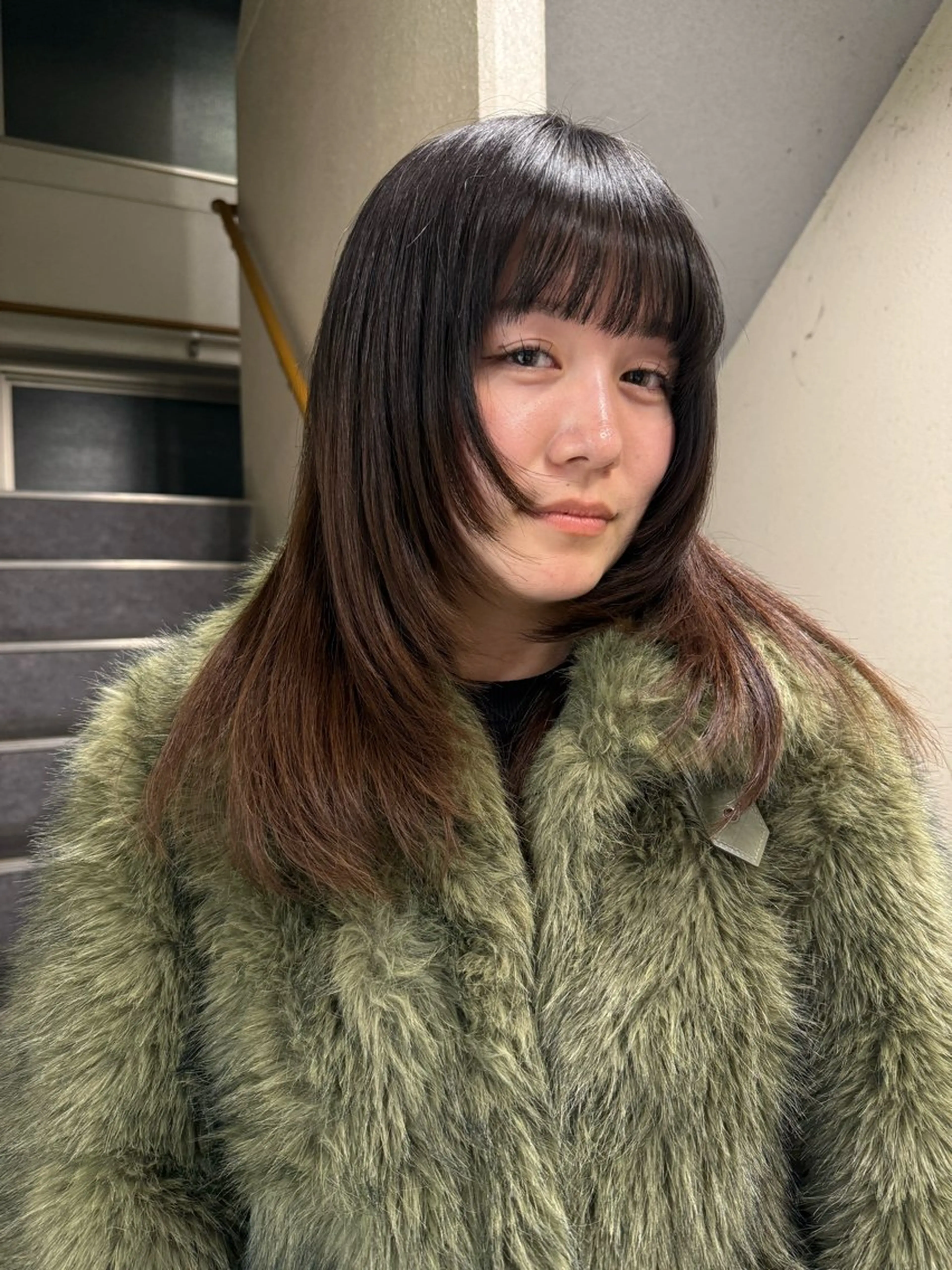 セミロング レイヤーカット トリートメント カラーモデル募集中 Rei🐈‍⬛/大宮のヘアスタイル