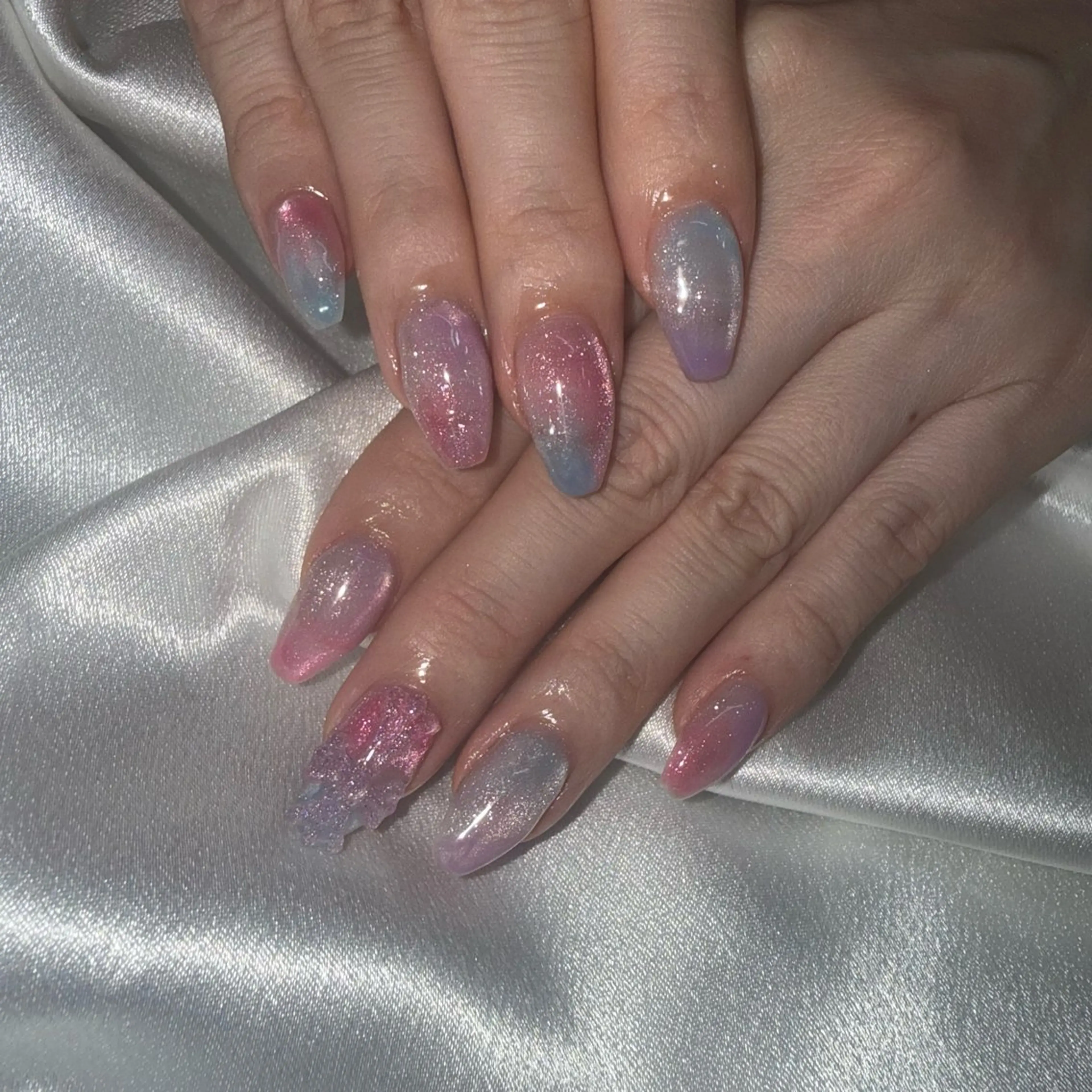 ネイル 氷ネイル・うるうるネイル ハンドネイル ★Rinail... .のネイルデザイン