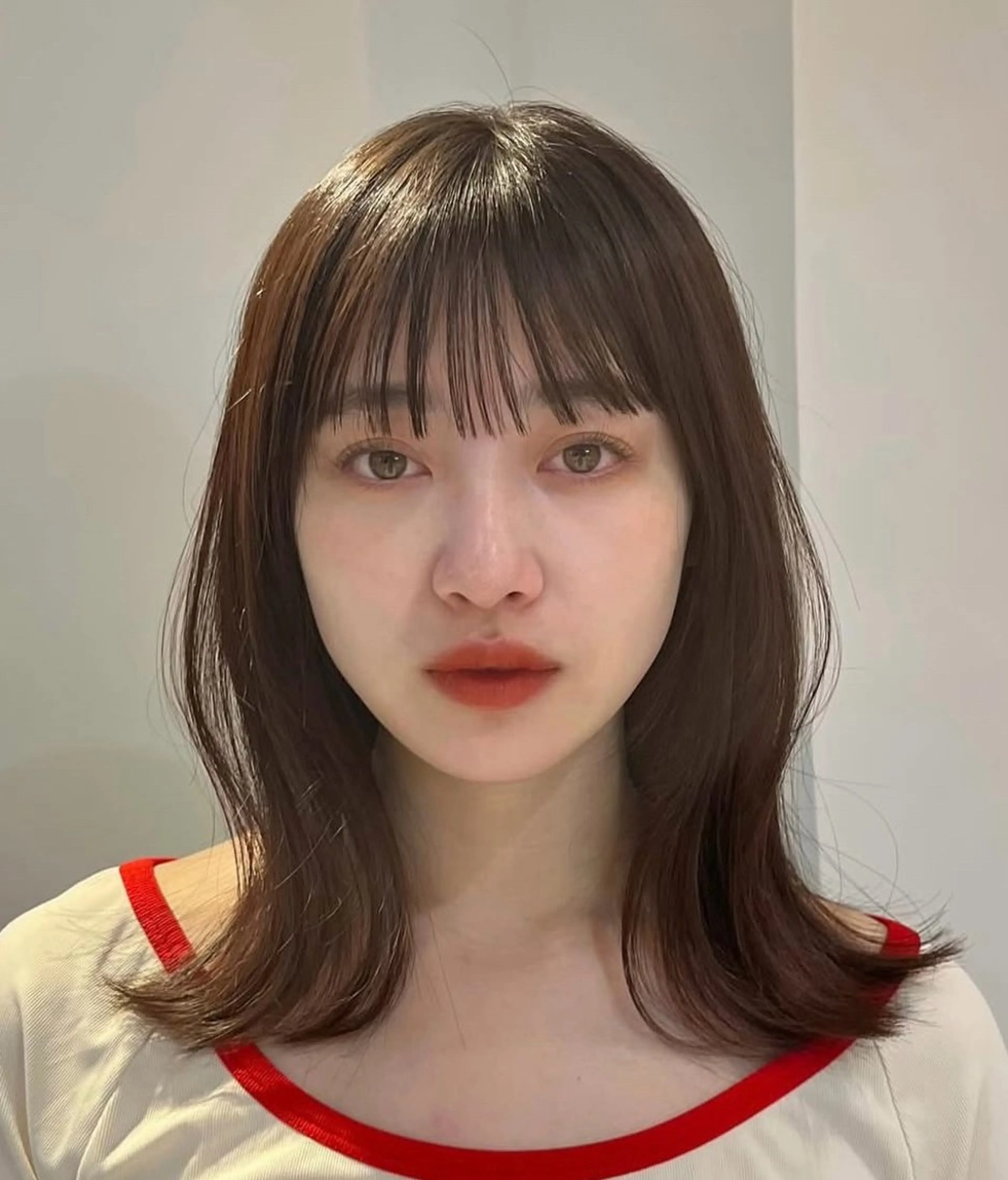 ミディアム カット ヘアカラー トリートメント ヘッドスパ ヘアセット 🫧レイヤー/暖色 /ベージュMAI🫧のヘアスタイル