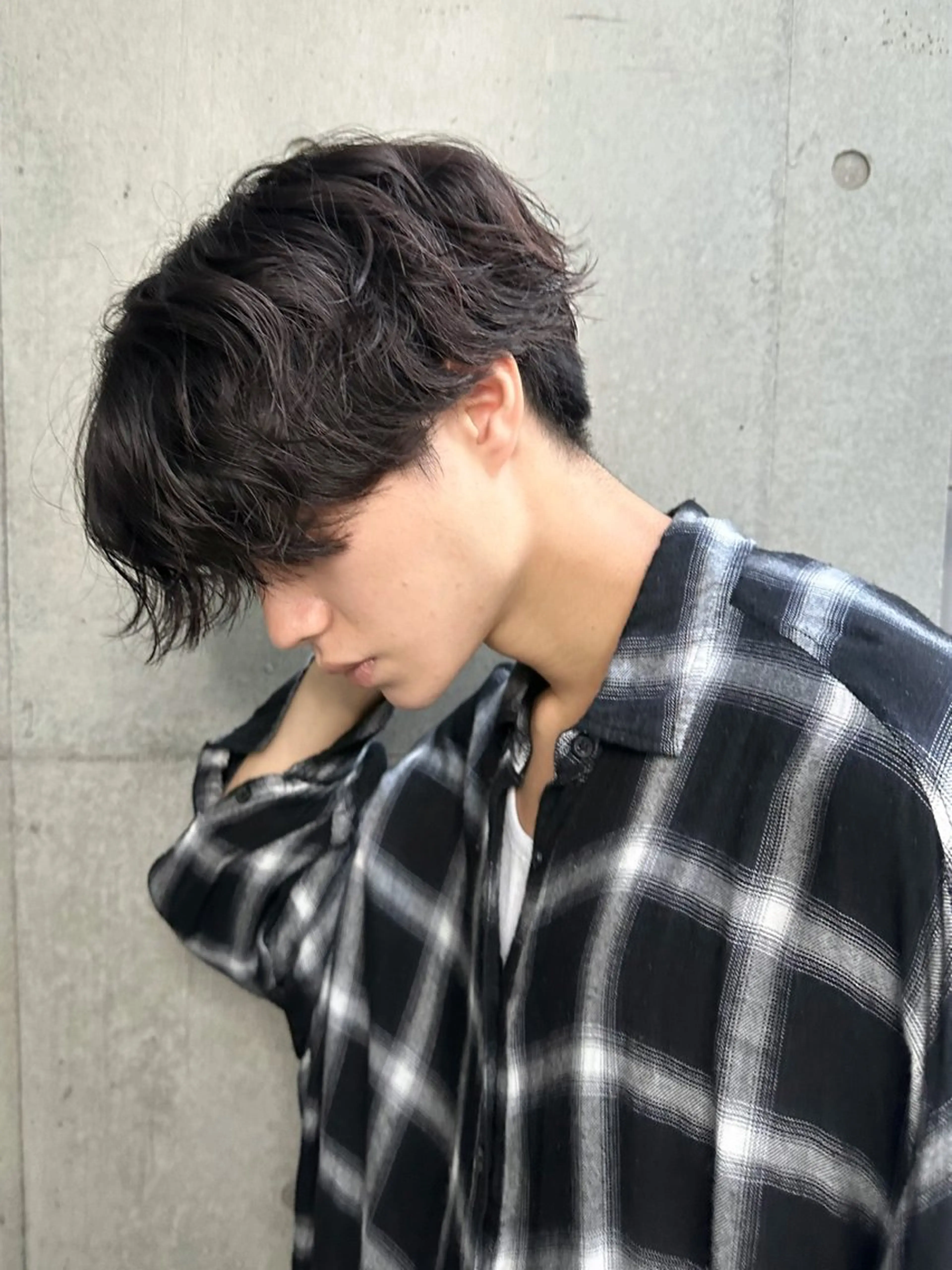 ショート パーマ メンズ メンズパーマ 波巻きパーマ スパイラルパーマ メンズ特化 🦋KANOKO🦋のヘアスタイル