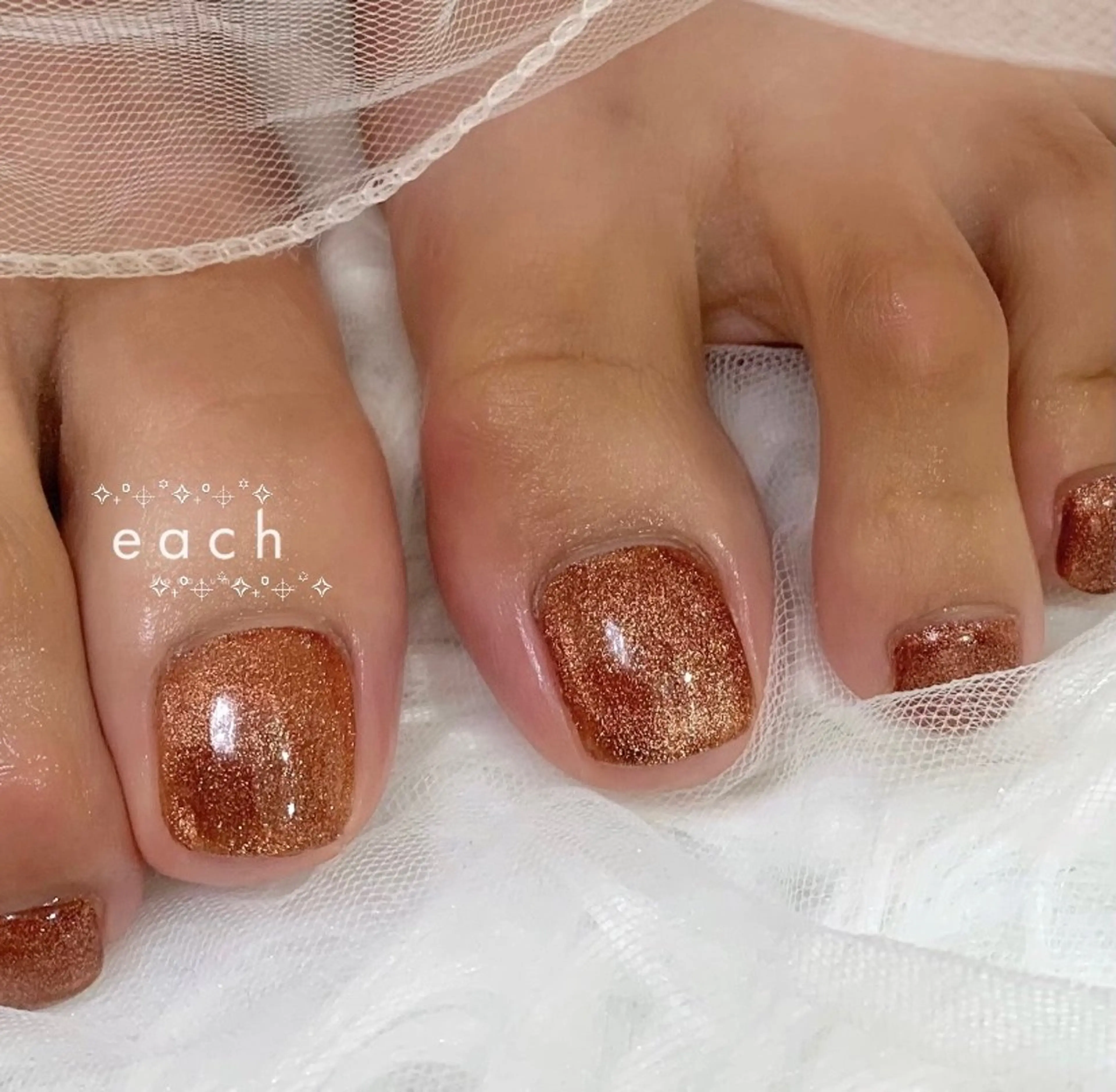 ネイル ブラウン マグネットネイル each Hibikiのネイルデザイン