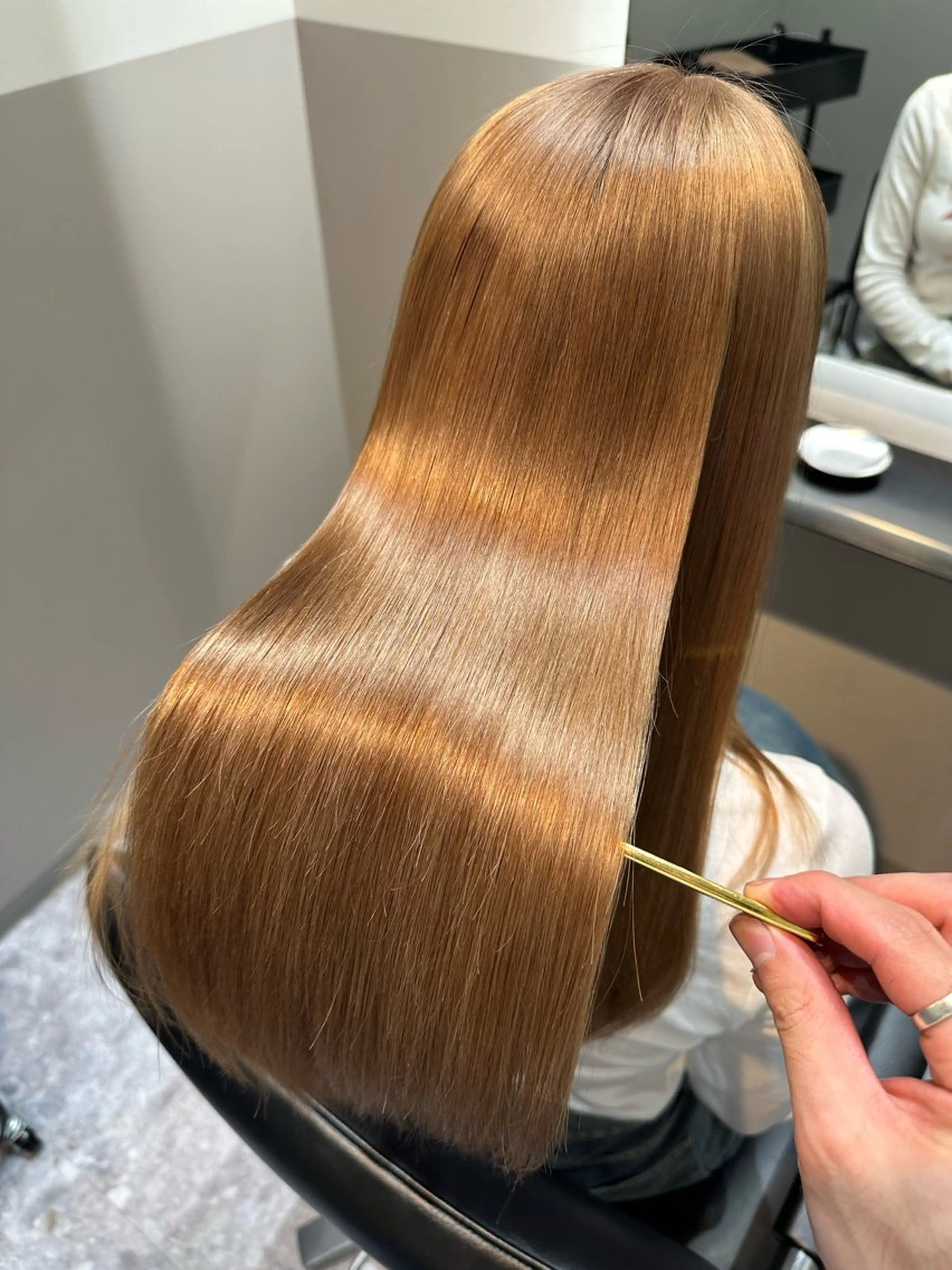 ロング カット ヘアカラー トリートメント 彼ウケ抜群🎀垢抜け 艶暗髪🪞一輝のヘアスタイル