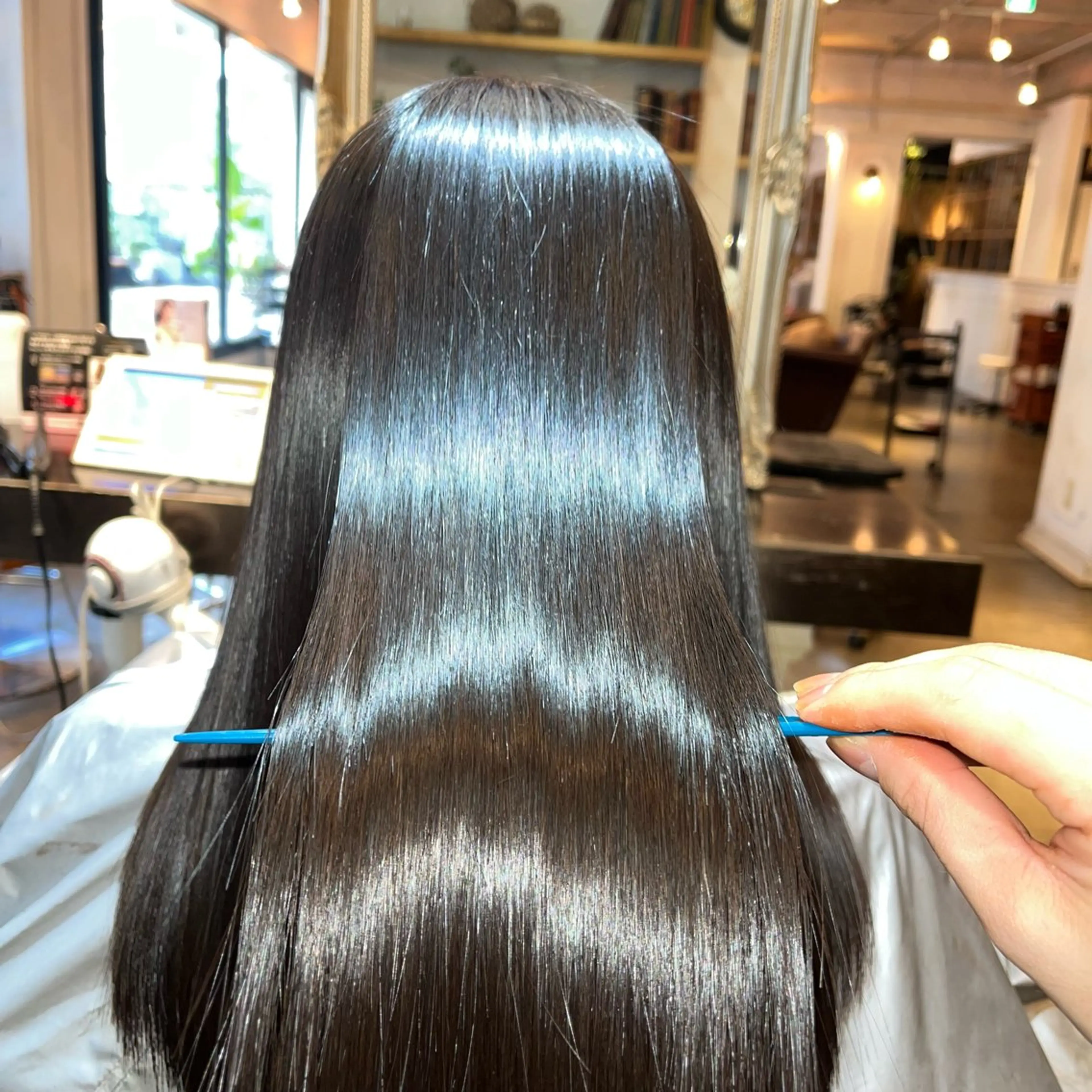 セミロング 髪質改善/shuki 韓国/代表取締役のヘアスタイル