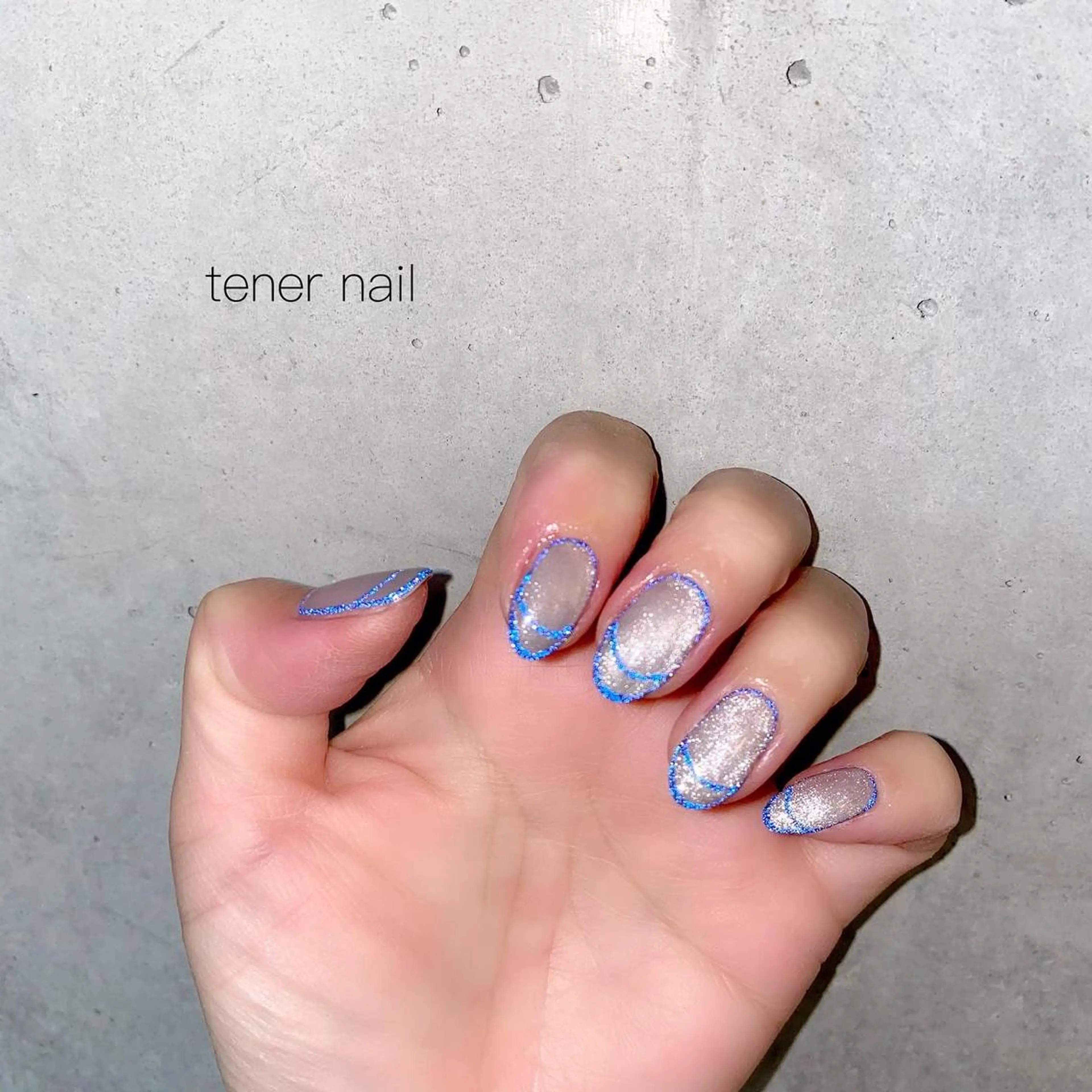 ネイル フラッシュネイル ラメ(グリッター) テネルネイル tener nailのネイルデザイン