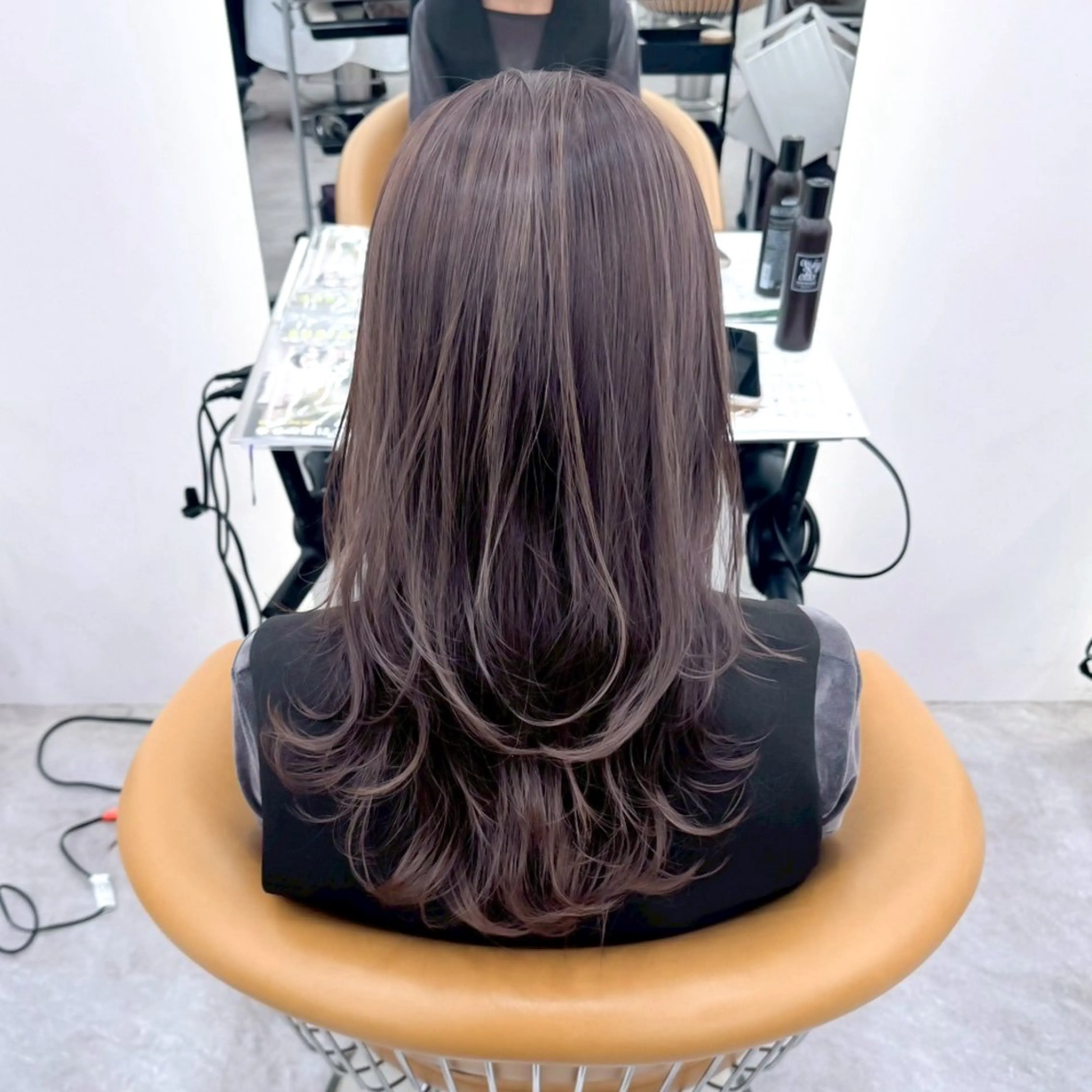 ロング カラー ヘアカラー トリートメント 縮毛矯正/ストンボブ Wカラー💎ヒデジのヘアスタイル