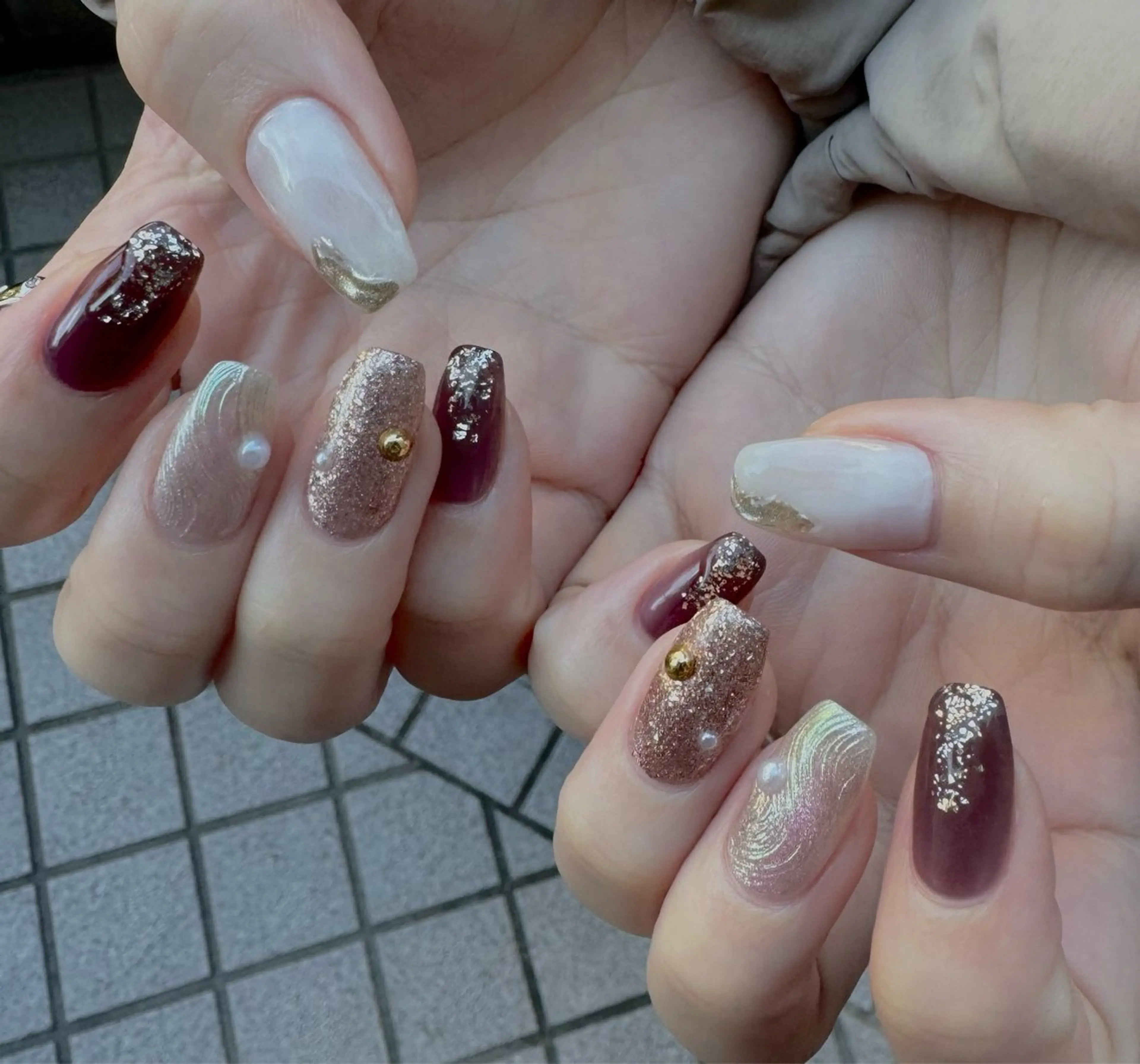 ネイル アートネイル ニュアンスネイル ハンドネイル Blé nailのネイルデザイン
