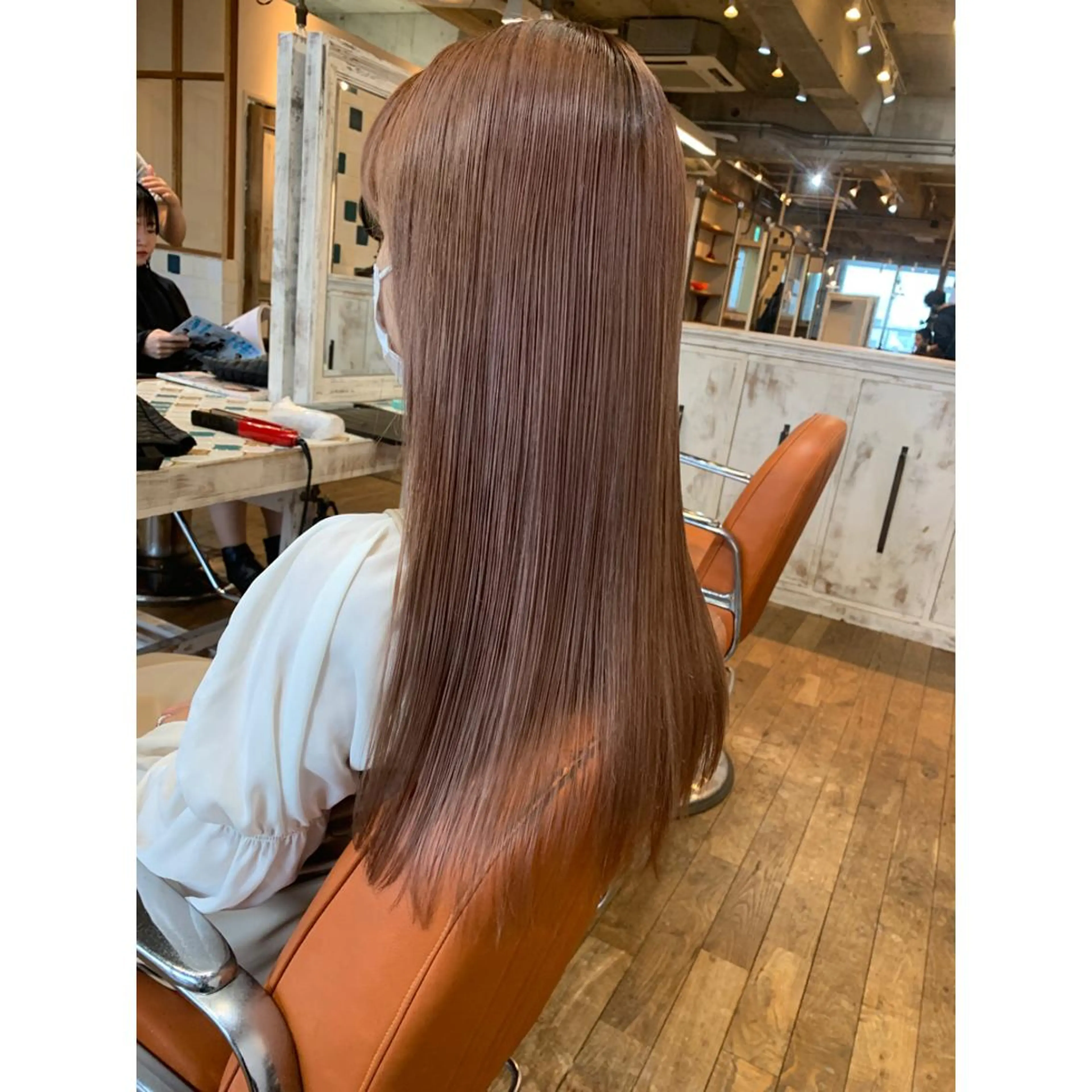 カラー アッシュ ベージュカラー ハイトーンカラー ピンクカラー ピンクアッシュ 石井辰功也 フリーランス美容師のヘアスタイル