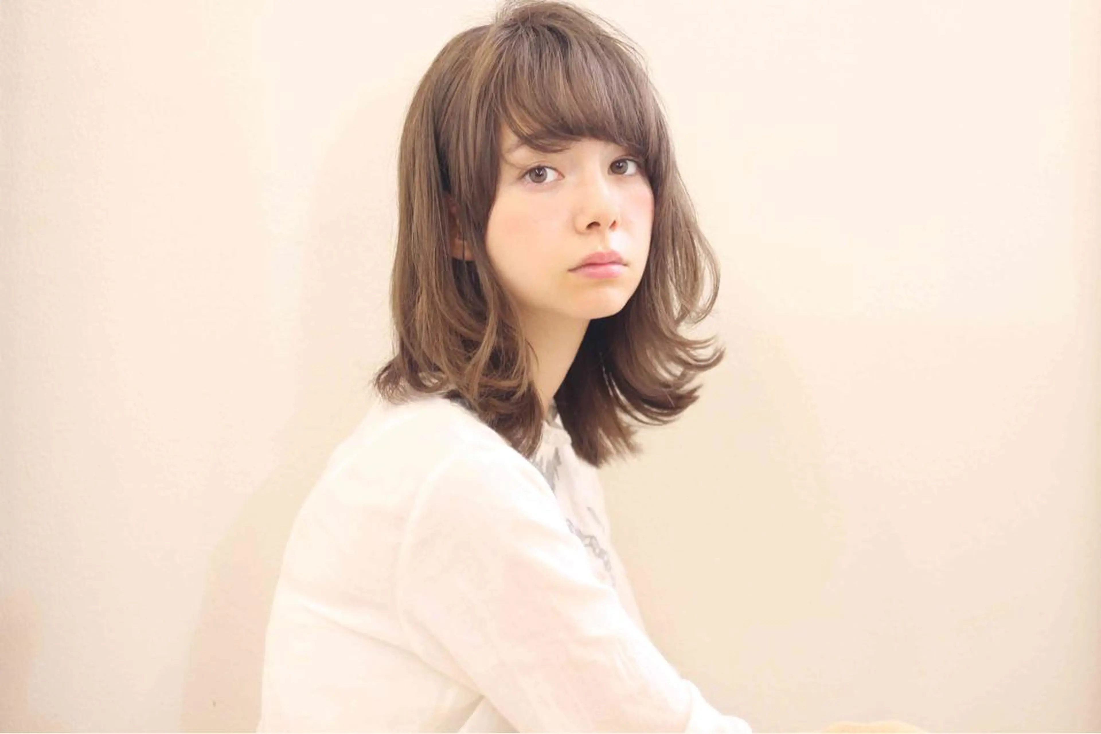 ミディアム セミロング ロング パーマ EARTH調布店 miyuのヘアスタイル