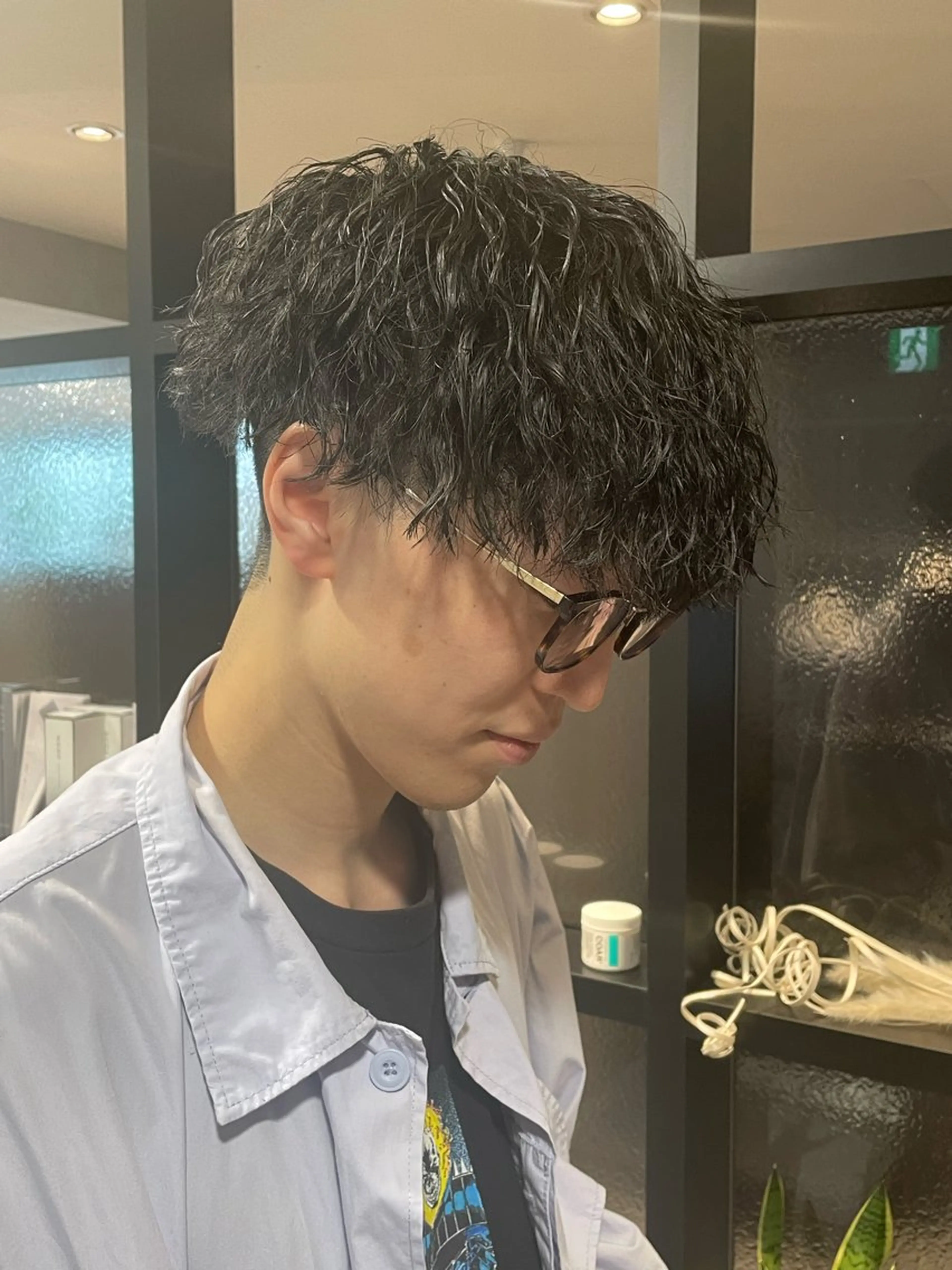 パーマ メンズ 仙台/メンズ/ フェザー/リョウのヘアスタイル