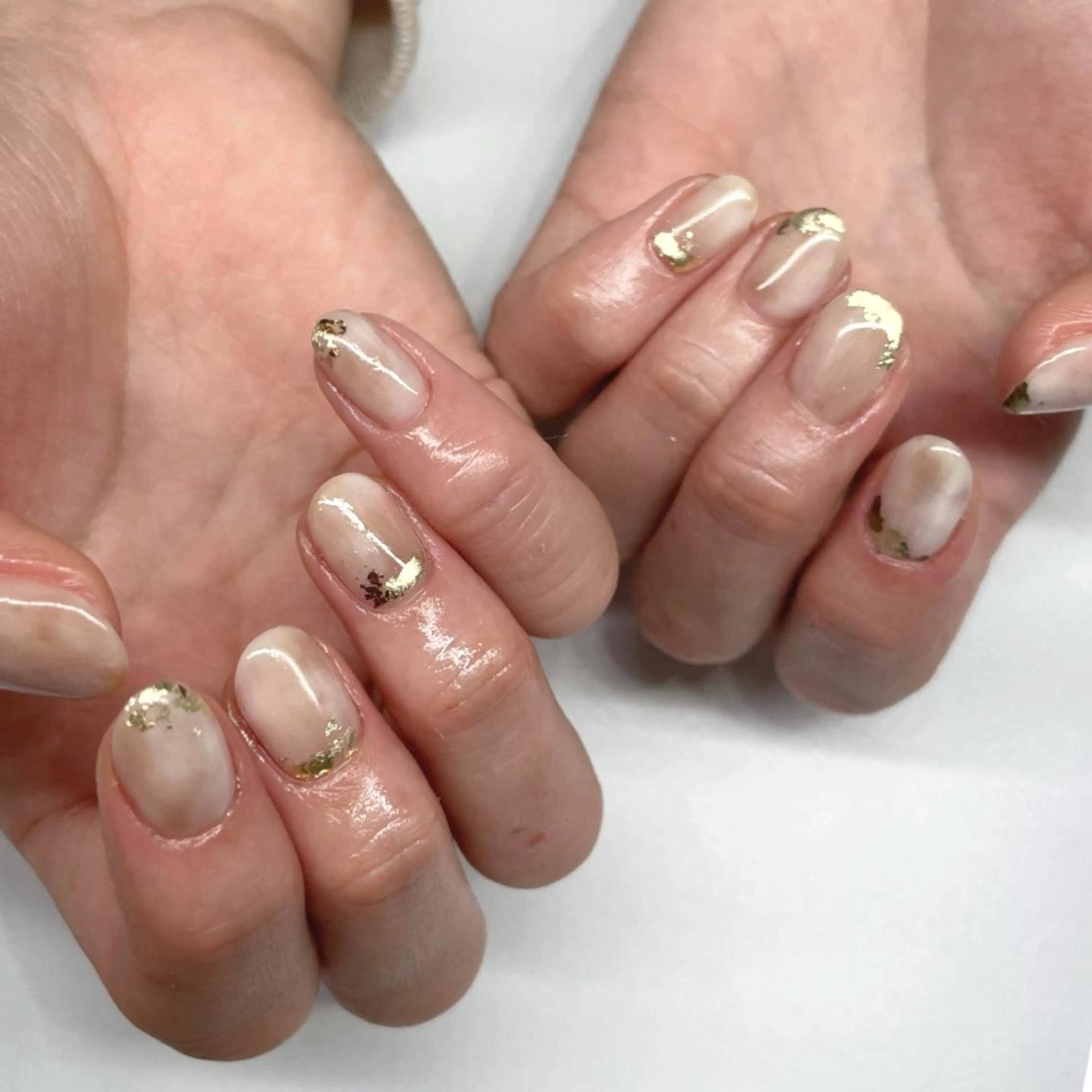 ネイル ジェルネイル グラデーション 持ち込み ニュアンスネイル オフィスネイル Lety total beautyのネイルデザイン