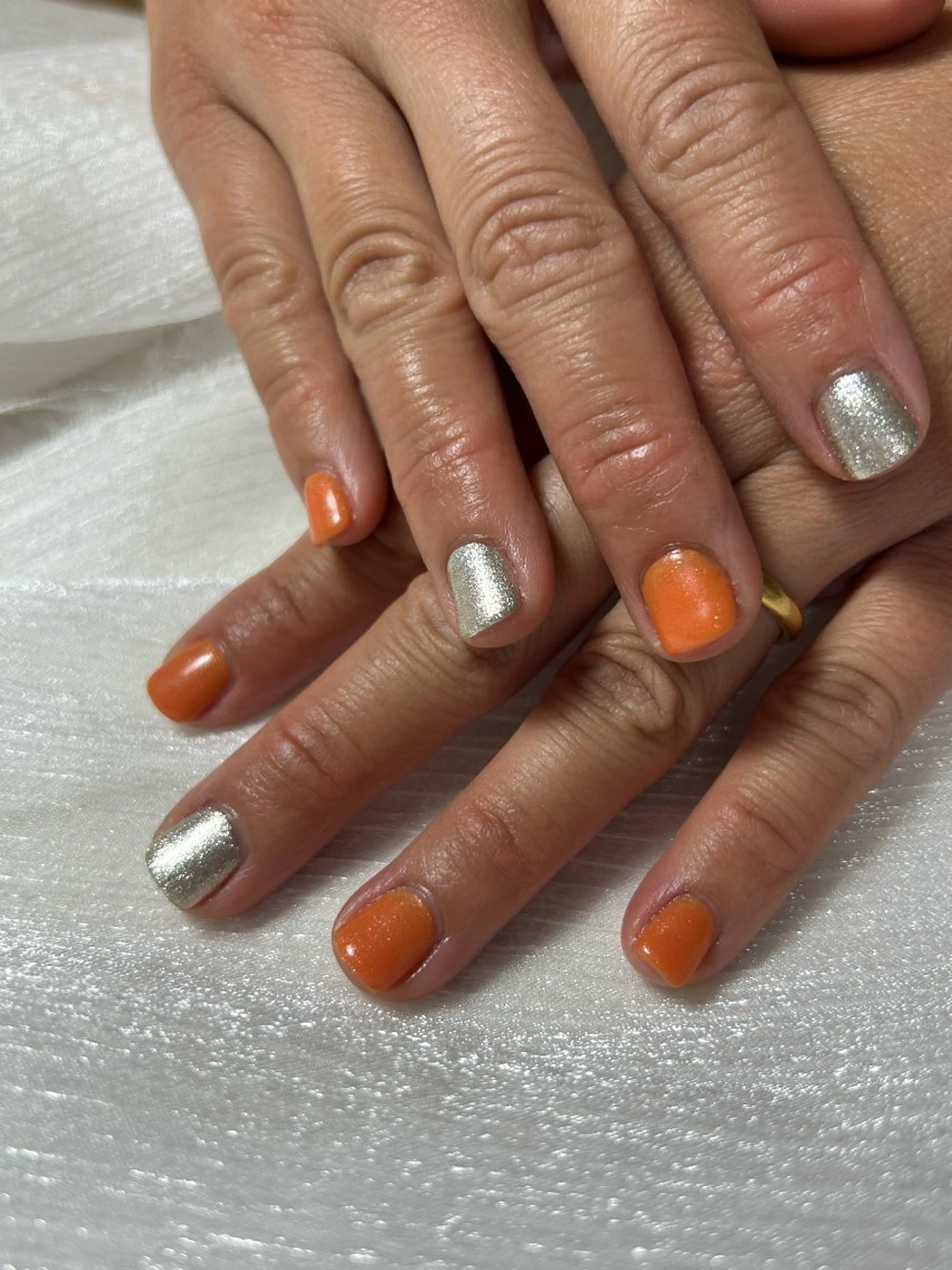 ネイル オーロラネイル フットネイル フレンチネイル ジェルネイル マグネットネイル ハンドネイル mogunail &blowのネイルデザイン