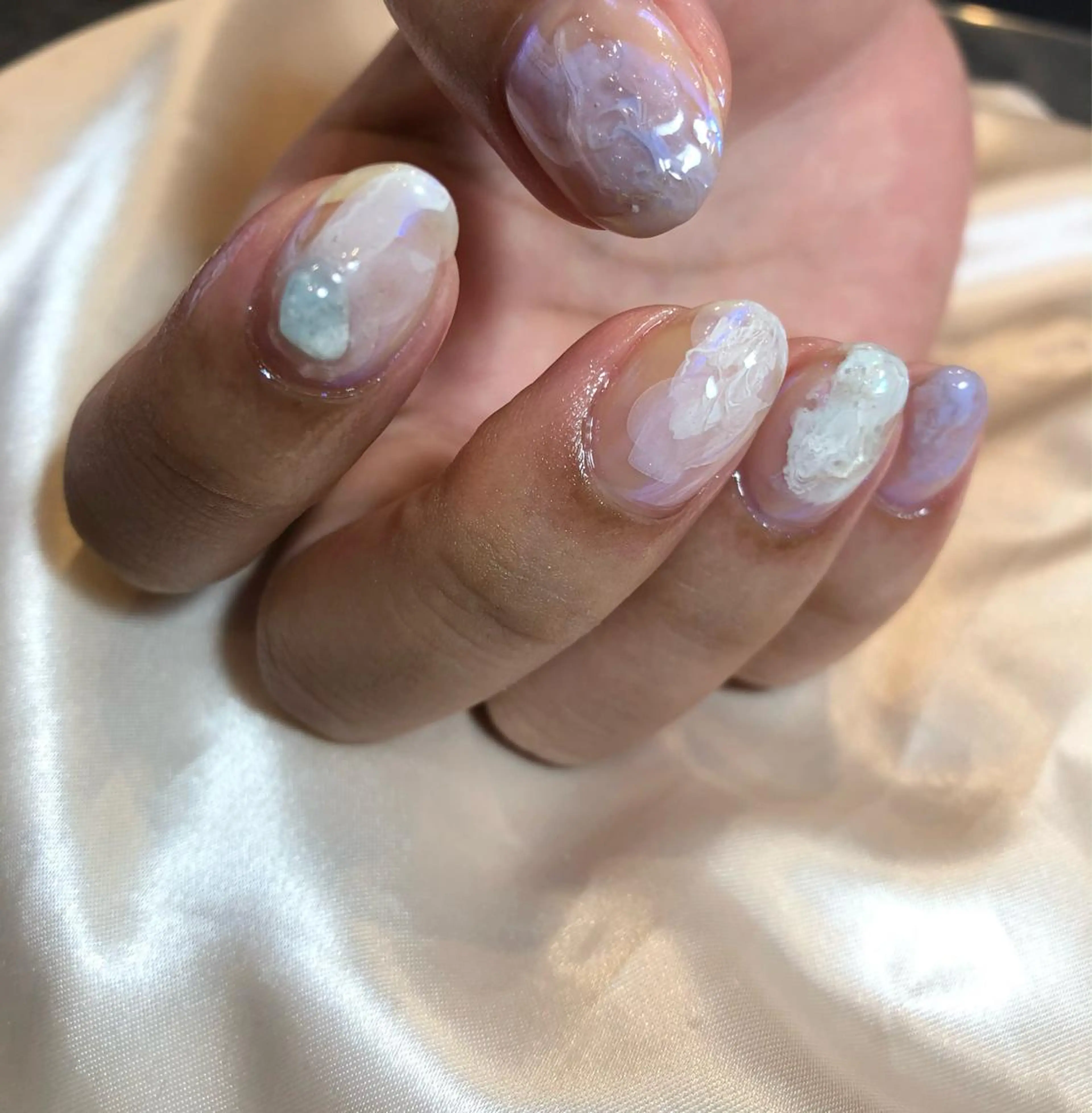 ネイル パラあり！フィルイン 美フォルムのネイルデザイン