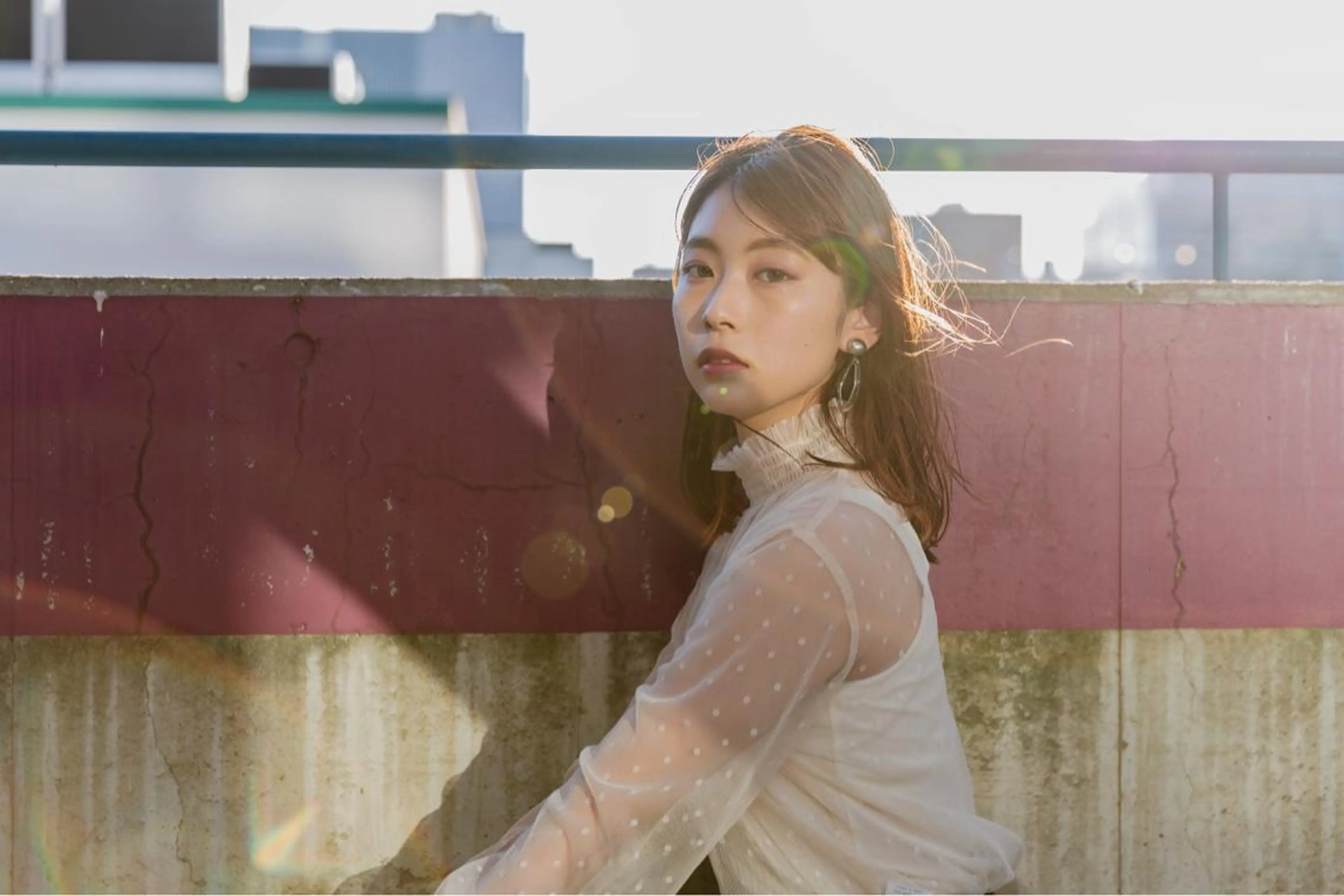 ミディアム カラー ツジガキ ユウスケのヘアスタイル