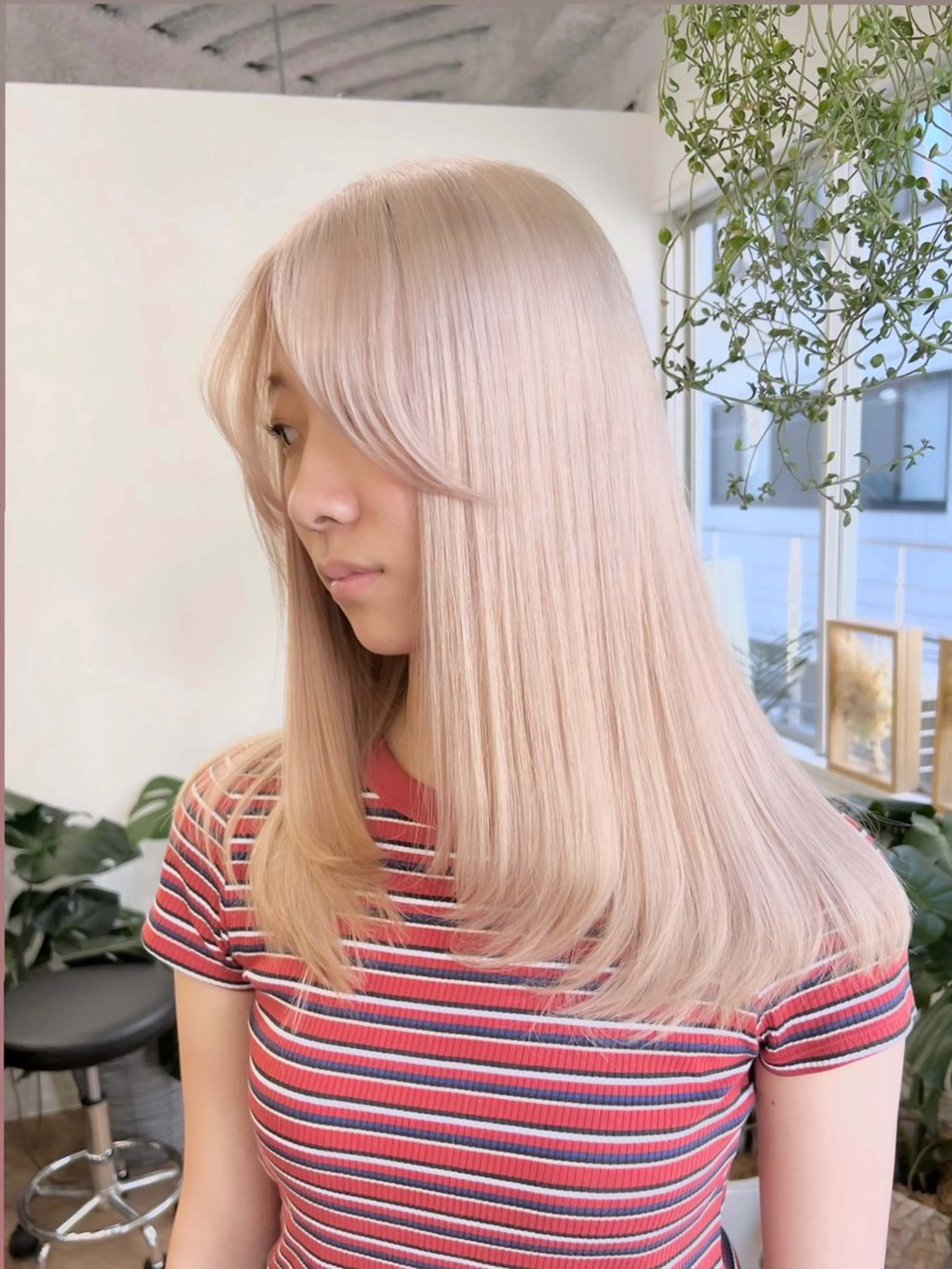 ロング カラー ベージュカラー ブリーチ ブロンド ブラウンカラー ケアブリーチ ブリーチ　ハイトーン 特化🌈フジタハルキのヘアスタイル