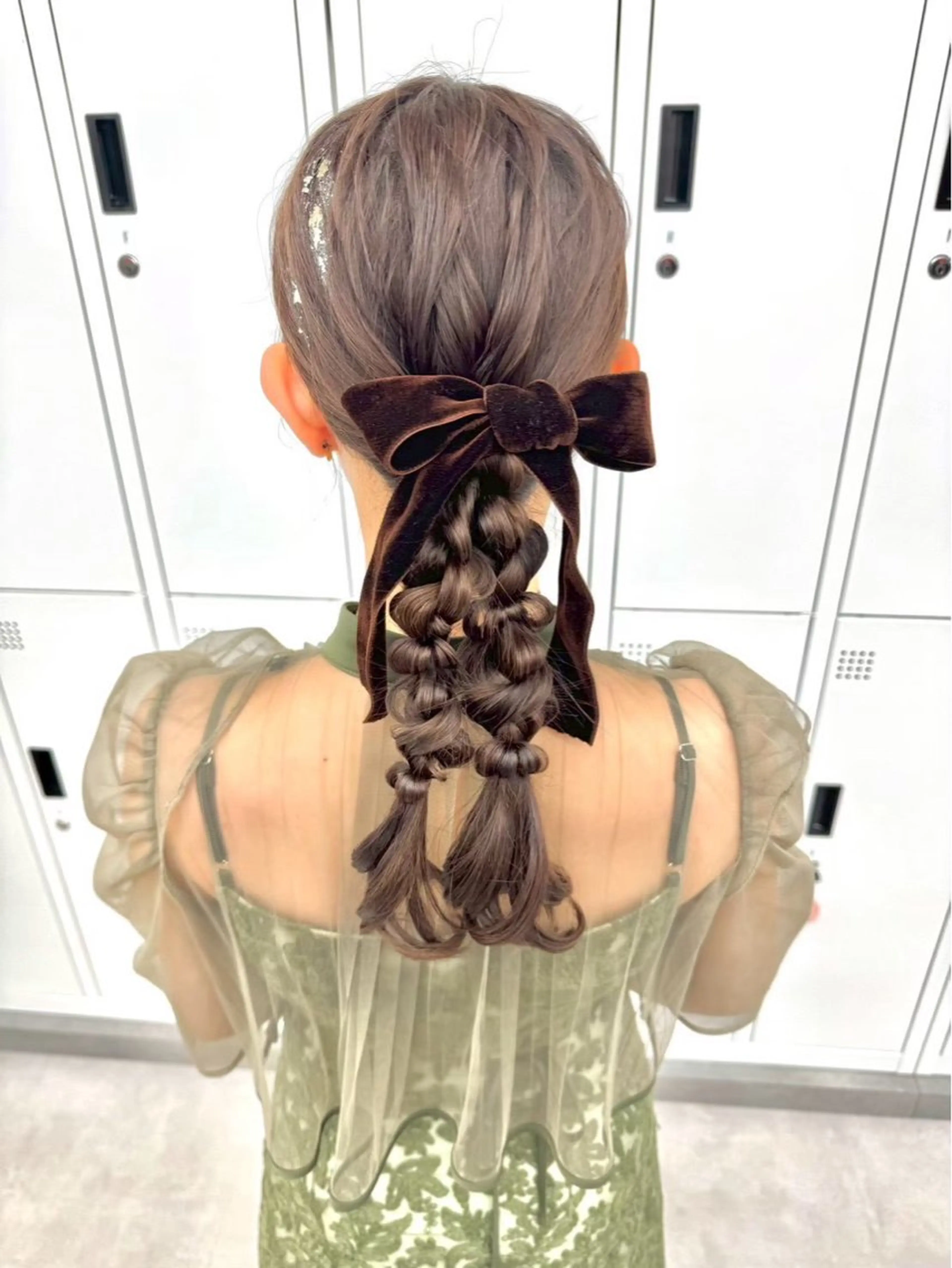 ロング ヘアアレンジ ヘアセット エクステ🫧アレンジ ￤横浜  ももはのヘアスタイル