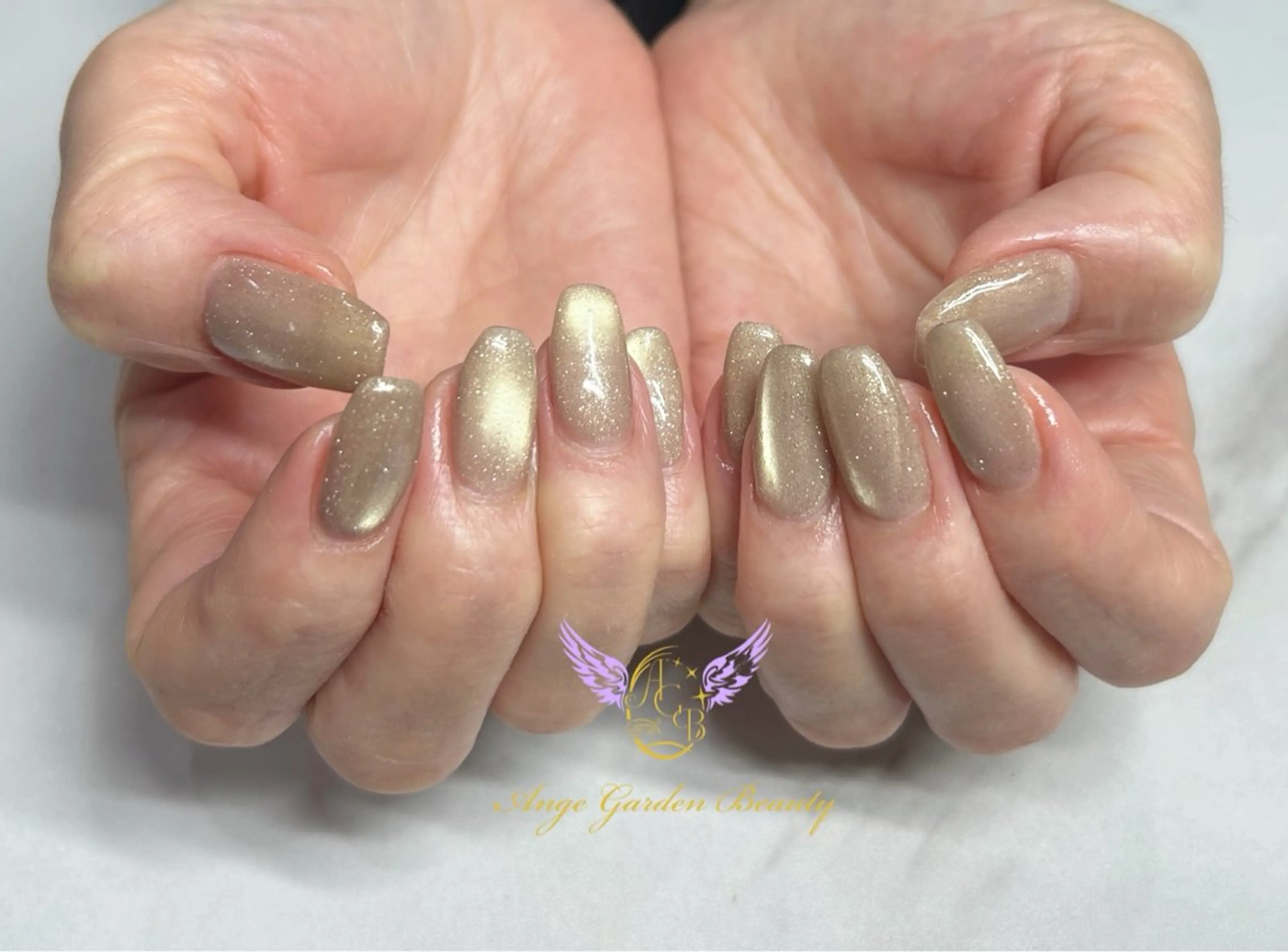 ネイル フラッシュネイル フラッシュマグ マグネットネイル ハンドネイル AngeGarden Beautymihoのネイルデザイン
