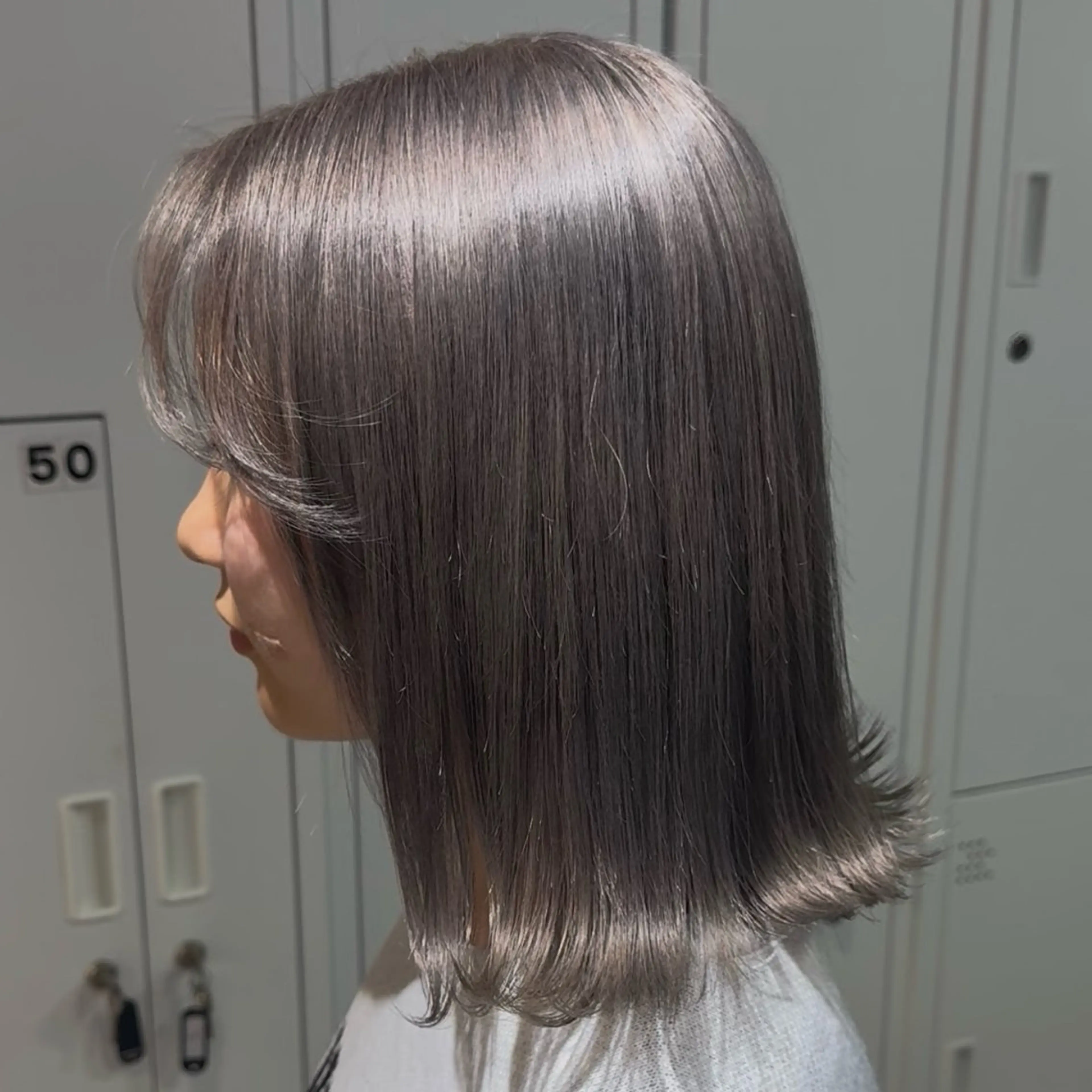 ミディアム ヘアカラー 大阪/カラーモデル/ ハイトーン/みゅうのヘアスタイル