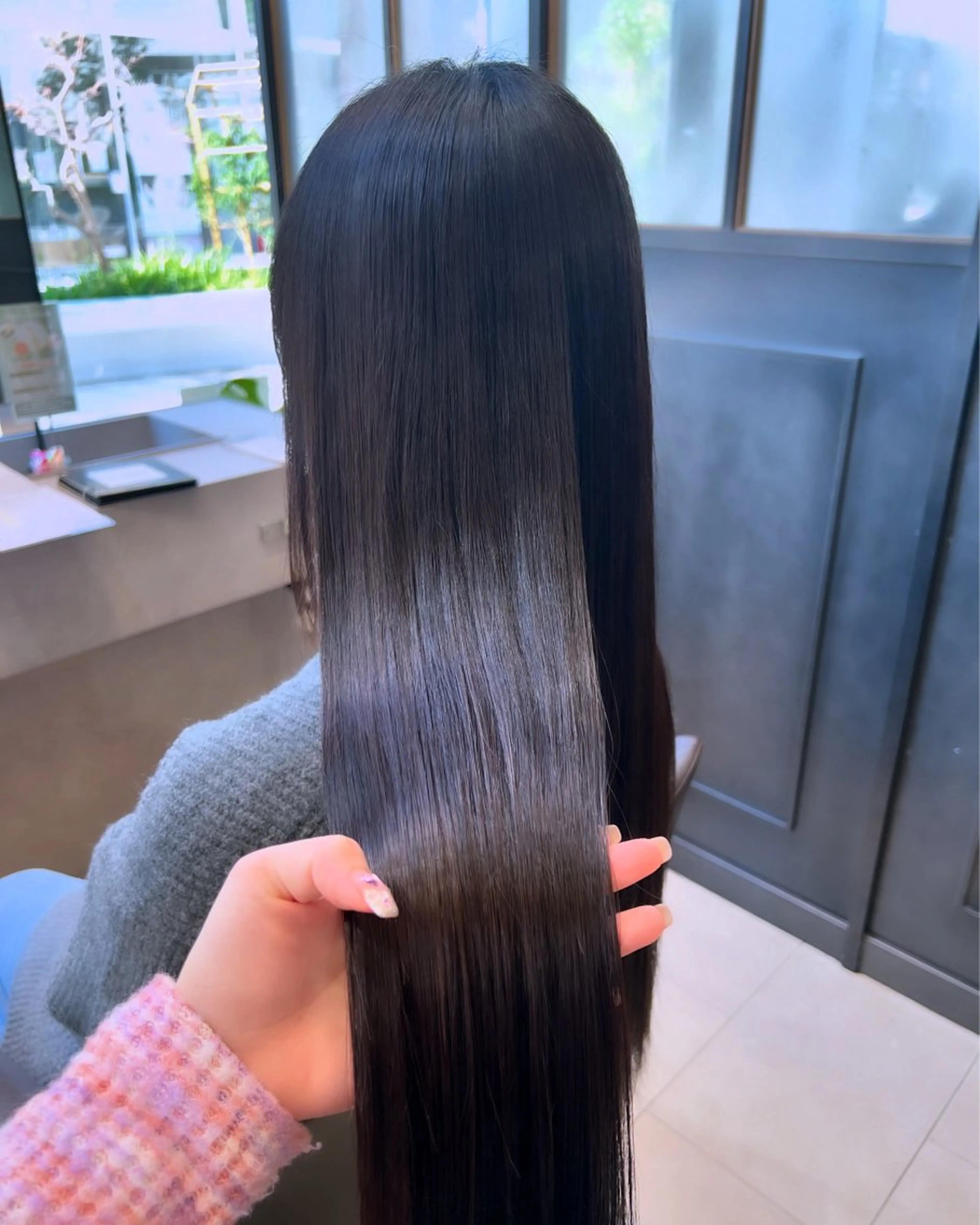 ロング パーマ 髪質改善 ストレートパーマ カット 縮毛矯正 🫧Ai/ ロロネー森ノ宮💖のヘアスタイル