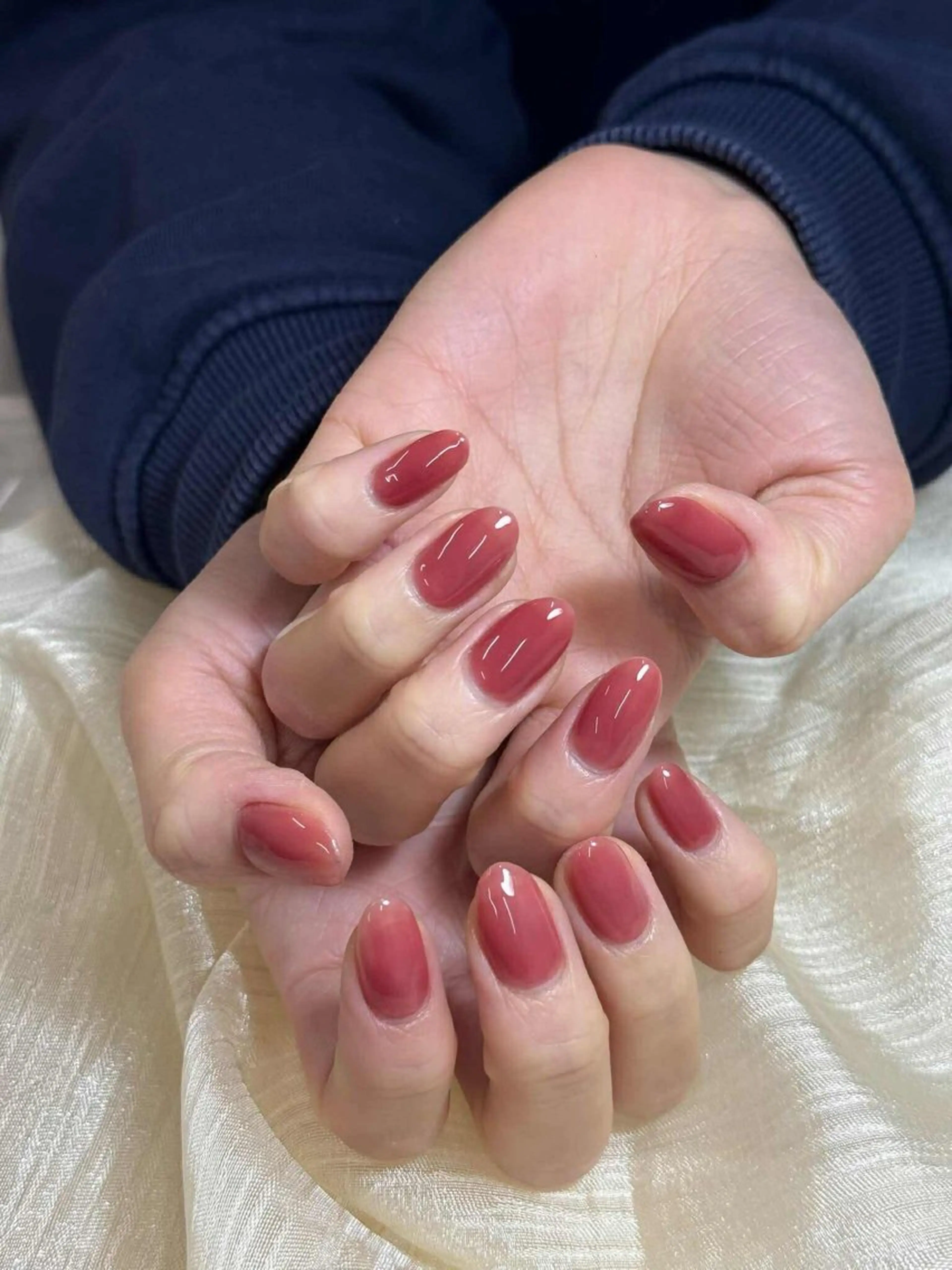 ネイル チークネイル フレンチネイル グラデーション 韓国ネイル マグネットネイル ハンドネイル JIN 168 新大久保のネイルデザイン