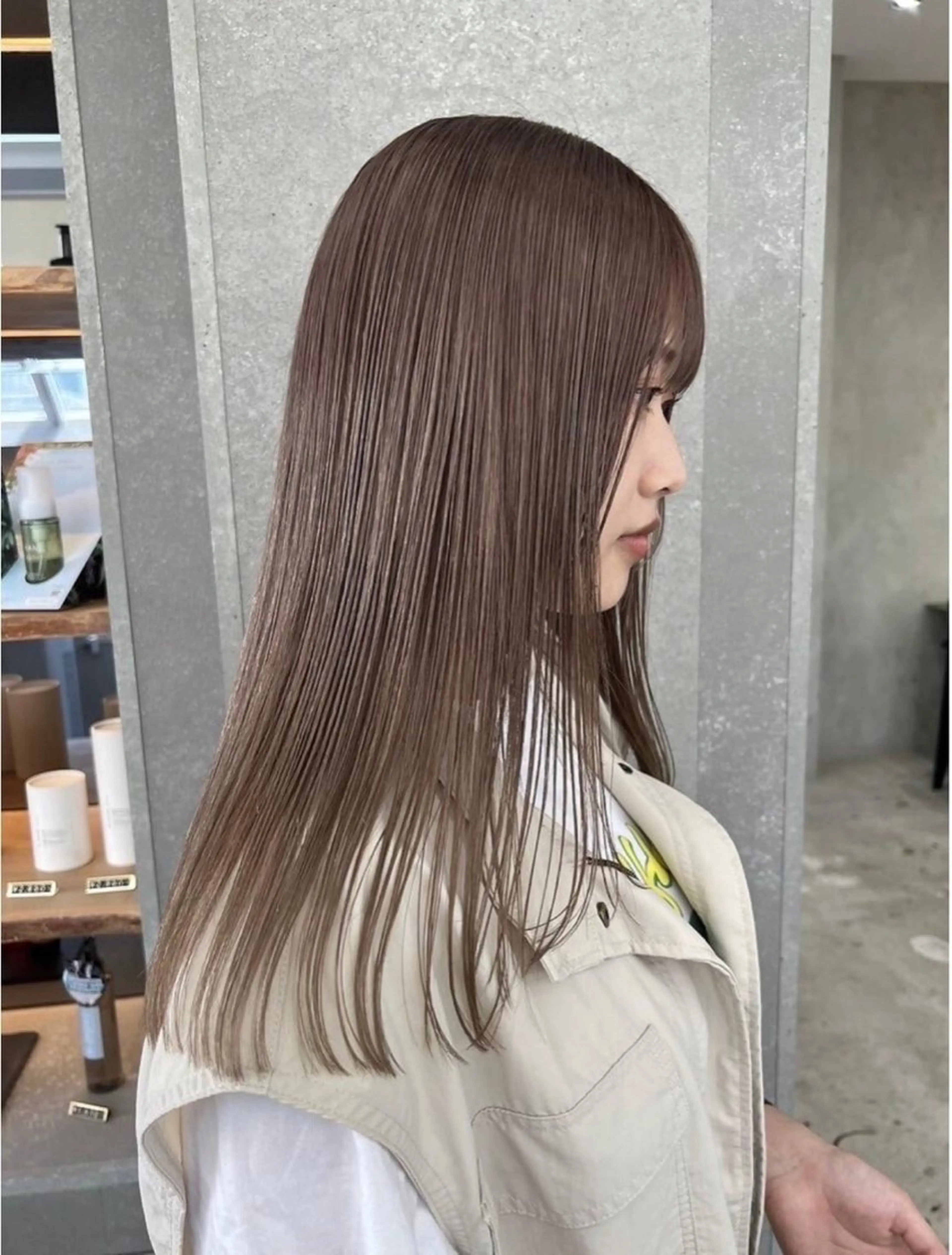 ロング カラー 透明感カラー🤎 中川智帆のヘアスタイル