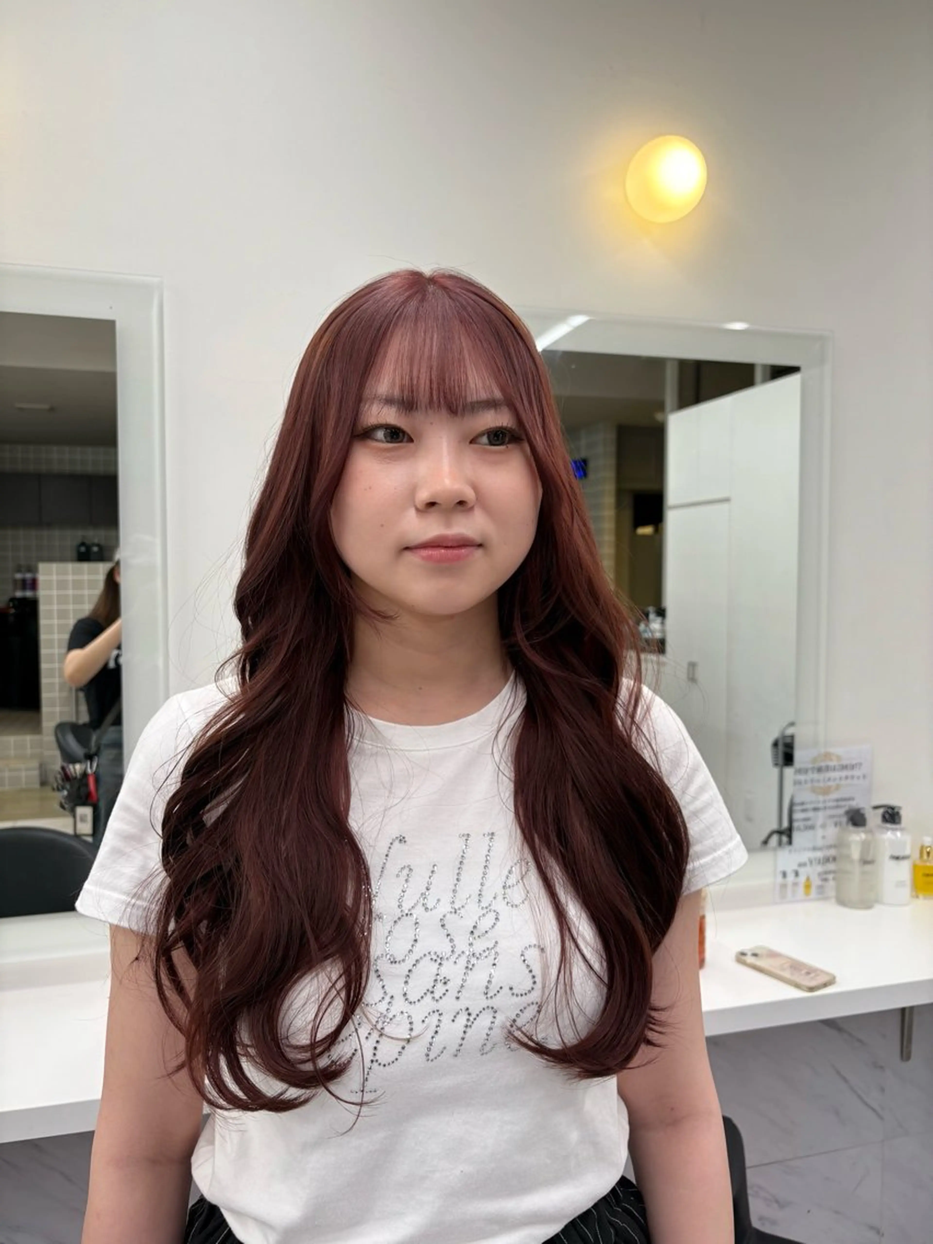 カラー ヘアカラー トリートメント 透明感ベージュ🤎 ナチュラルレイヤーのヘアスタイル