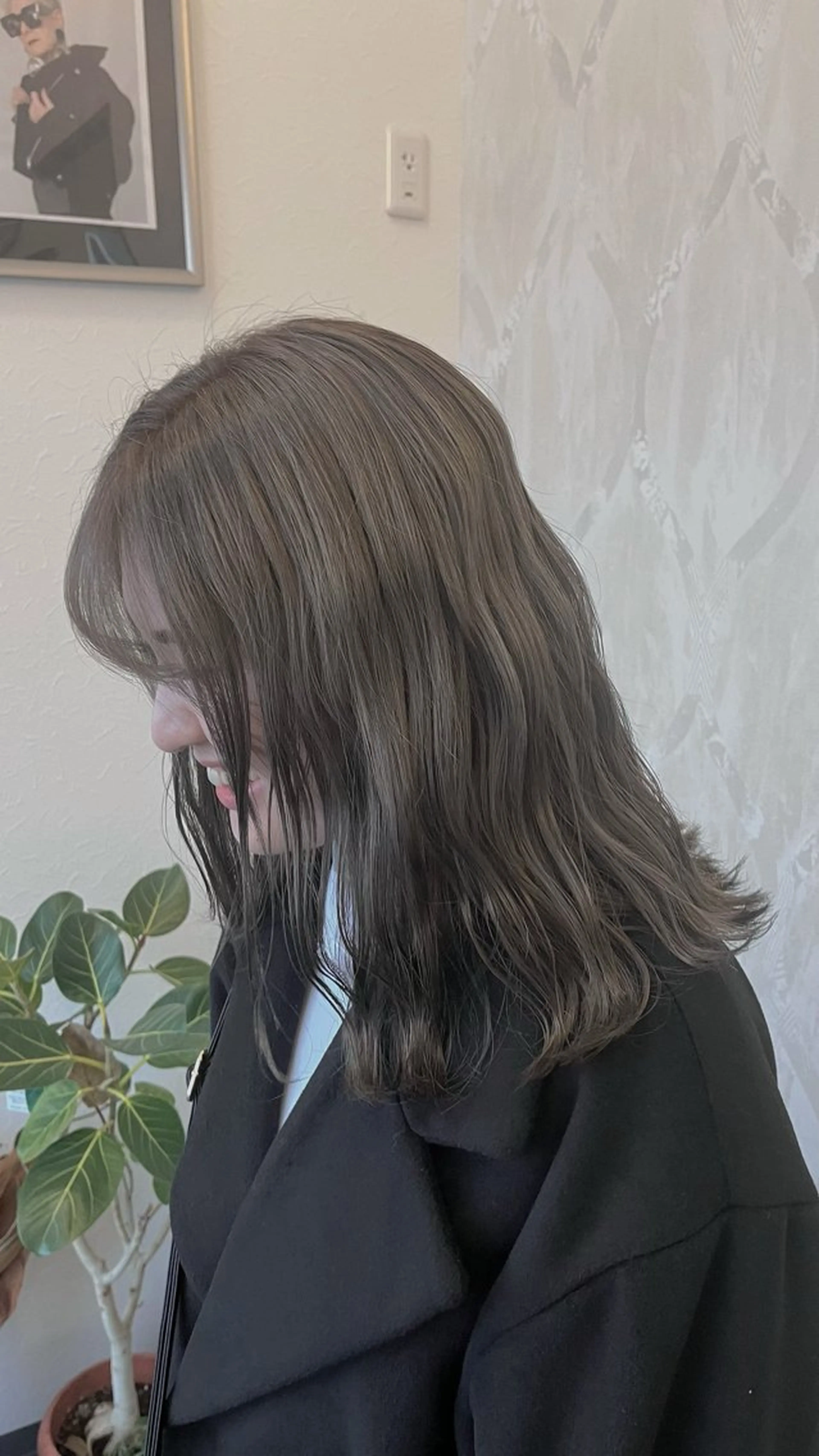 ミディアム カラー ヘアカラー カットモデル✂️ ゆうかのヘアスタイル