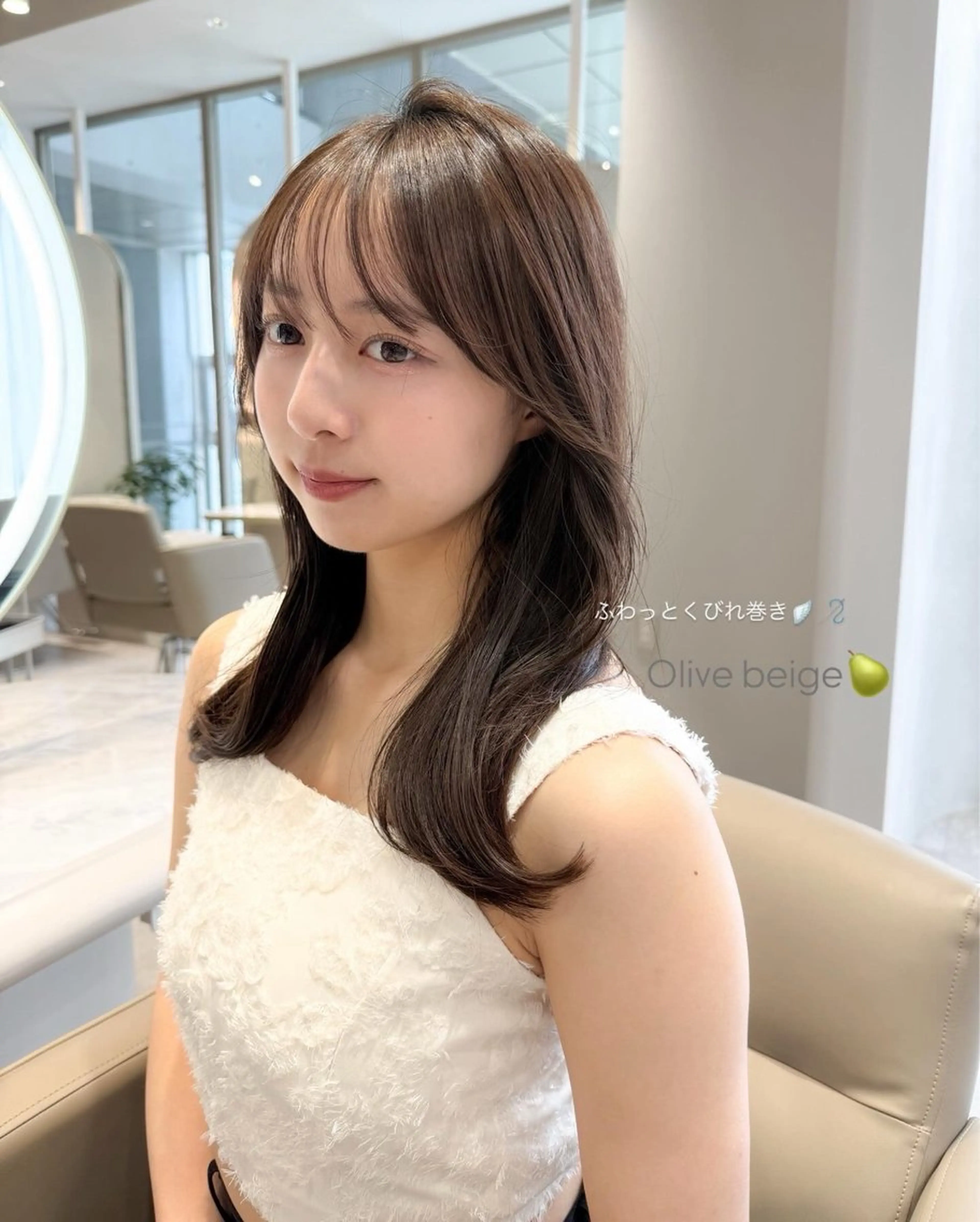 ミディアム カラー Agnos 青山/ saya🌼のヘアスタイル