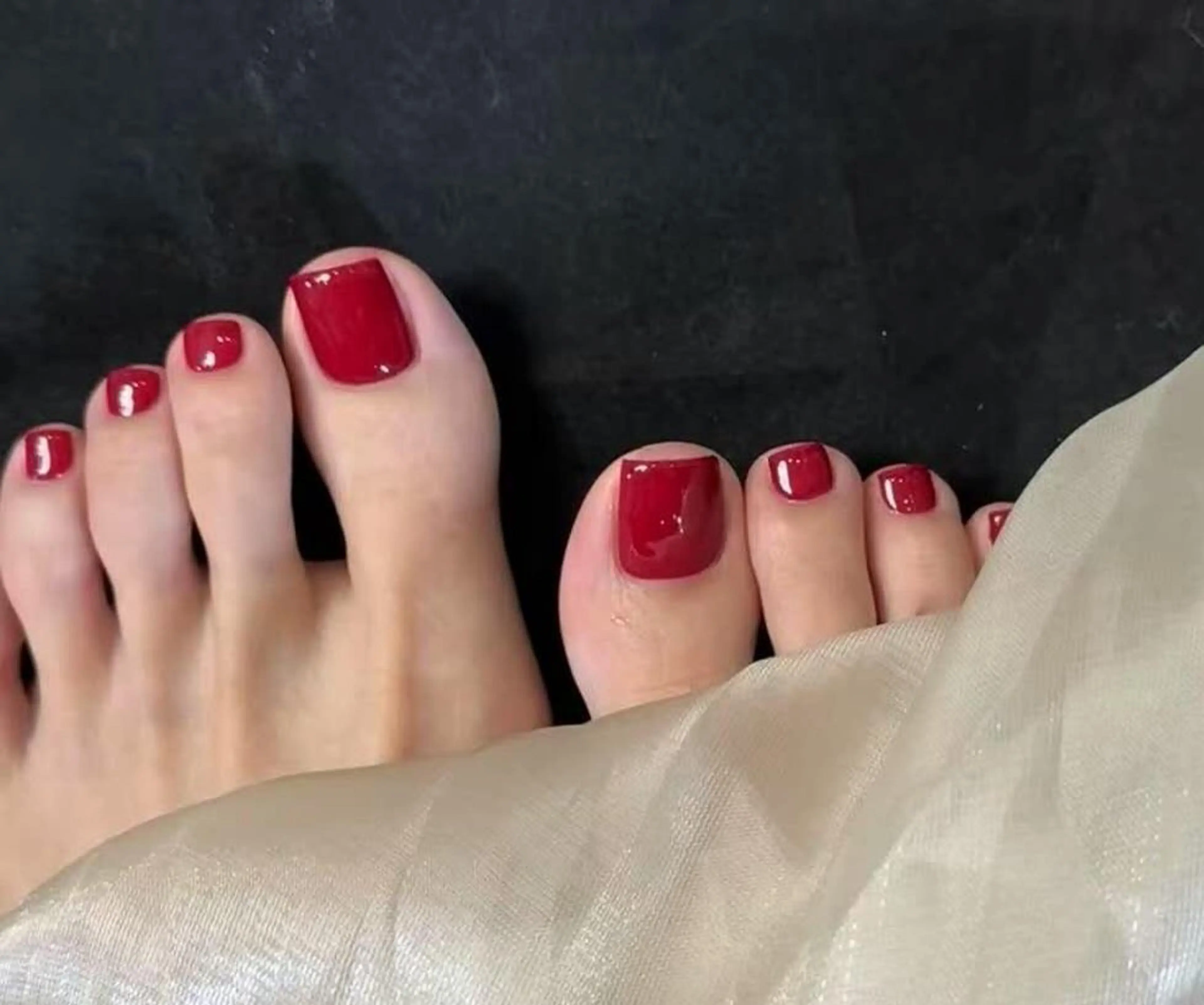 ネイル オーロラネイル フラワーネイル フットネイル フレンチネイル ジェルネイル フットネイル BabyYouMi nailのネイルデザイン