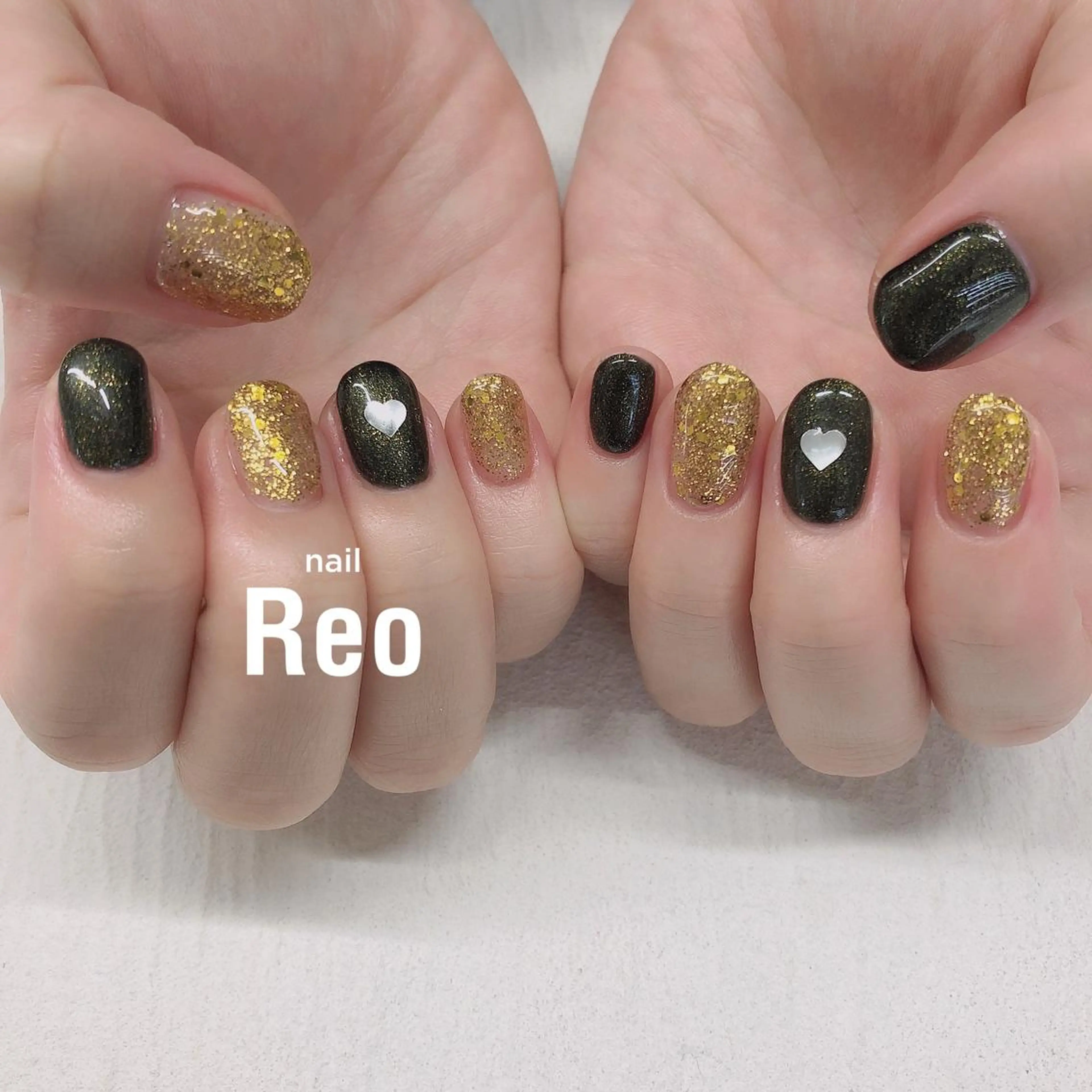 ミディアム ネイル Reonail 💕Kana💕のネイルデザイン