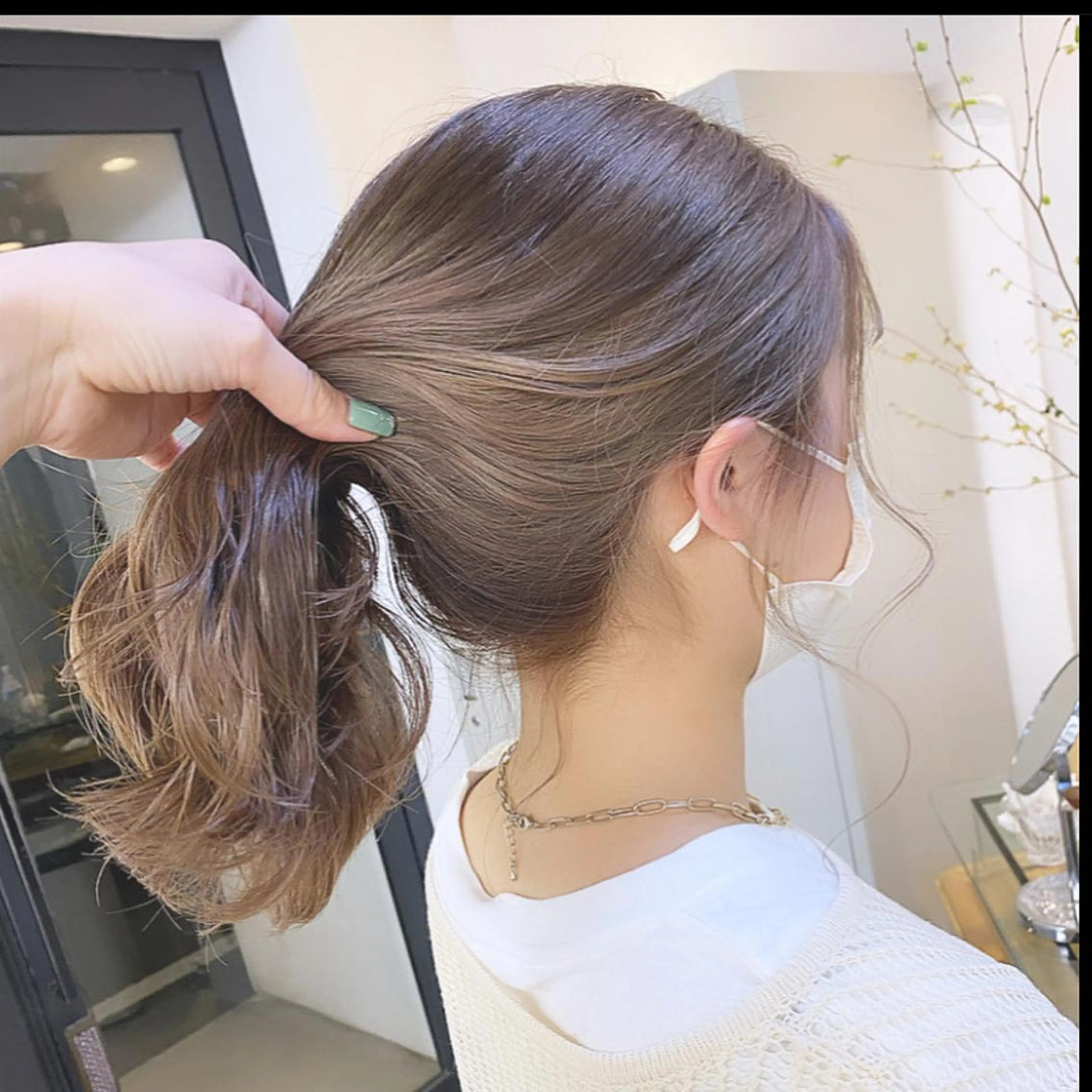 ミディアム カラー パーマ ヘアアレンジ メンズ キッズ ネイル マツエク・マツパ アイブロウ 透明感カラー 眉カラー 暖色系/透明感 治野心のヘアスタイル