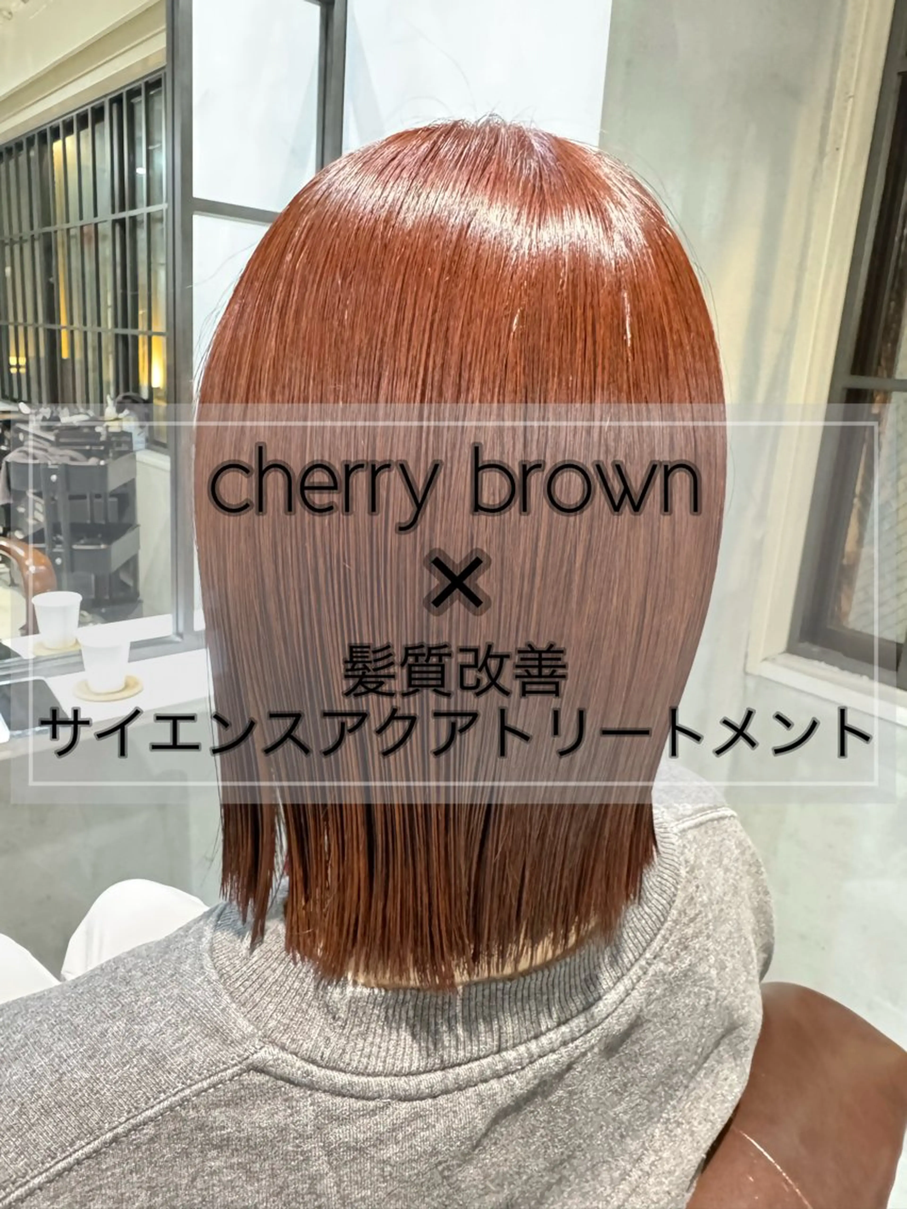 セミロング カラー 髪質改善/縮毛矯正/ 艶髪/春山良太のヘアスタイル