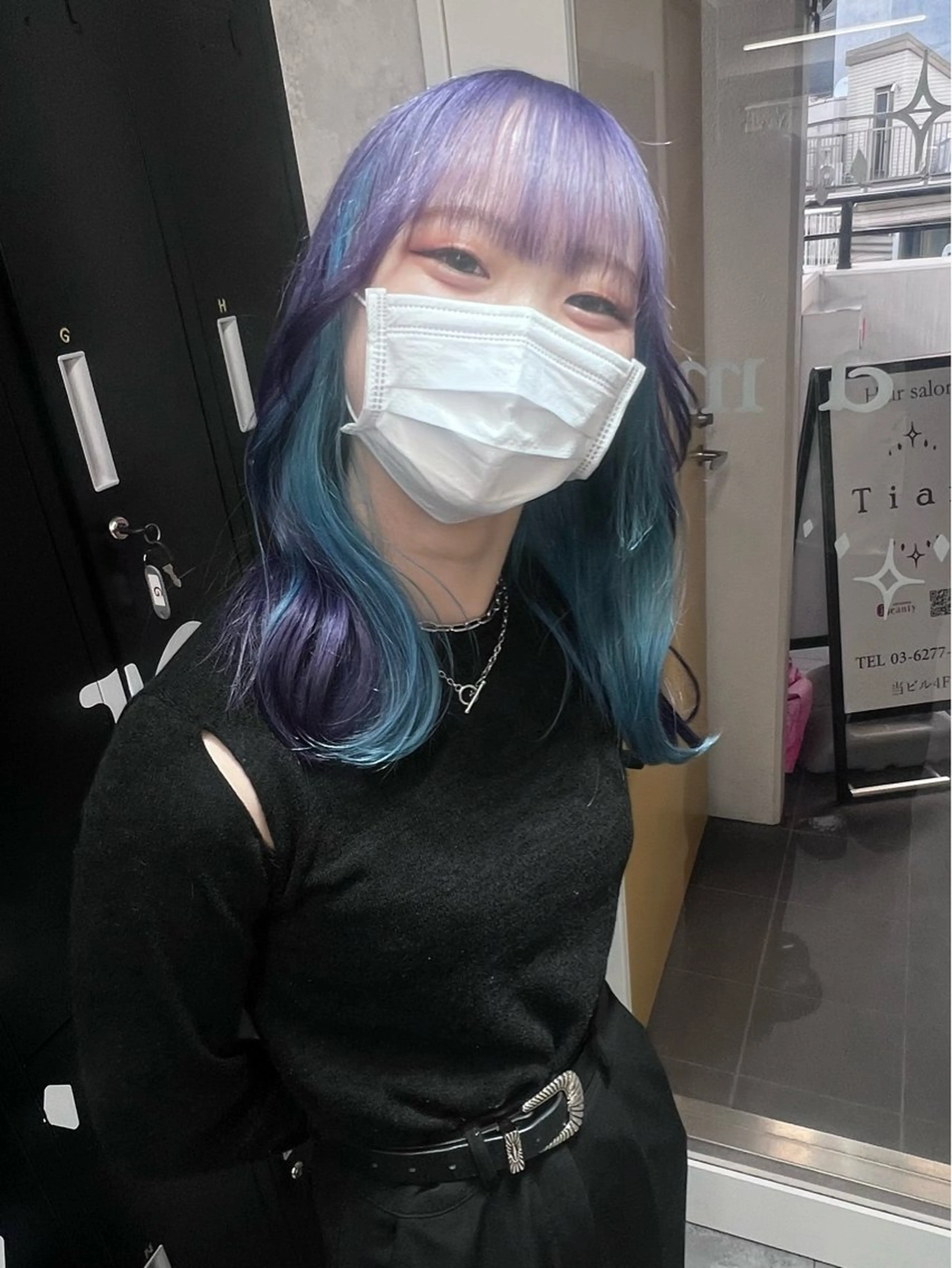 セミロング カラー ヘアカラー トリートメント ダブルカラー特化💍 tiam💍韓国ヘアのヘアスタイル