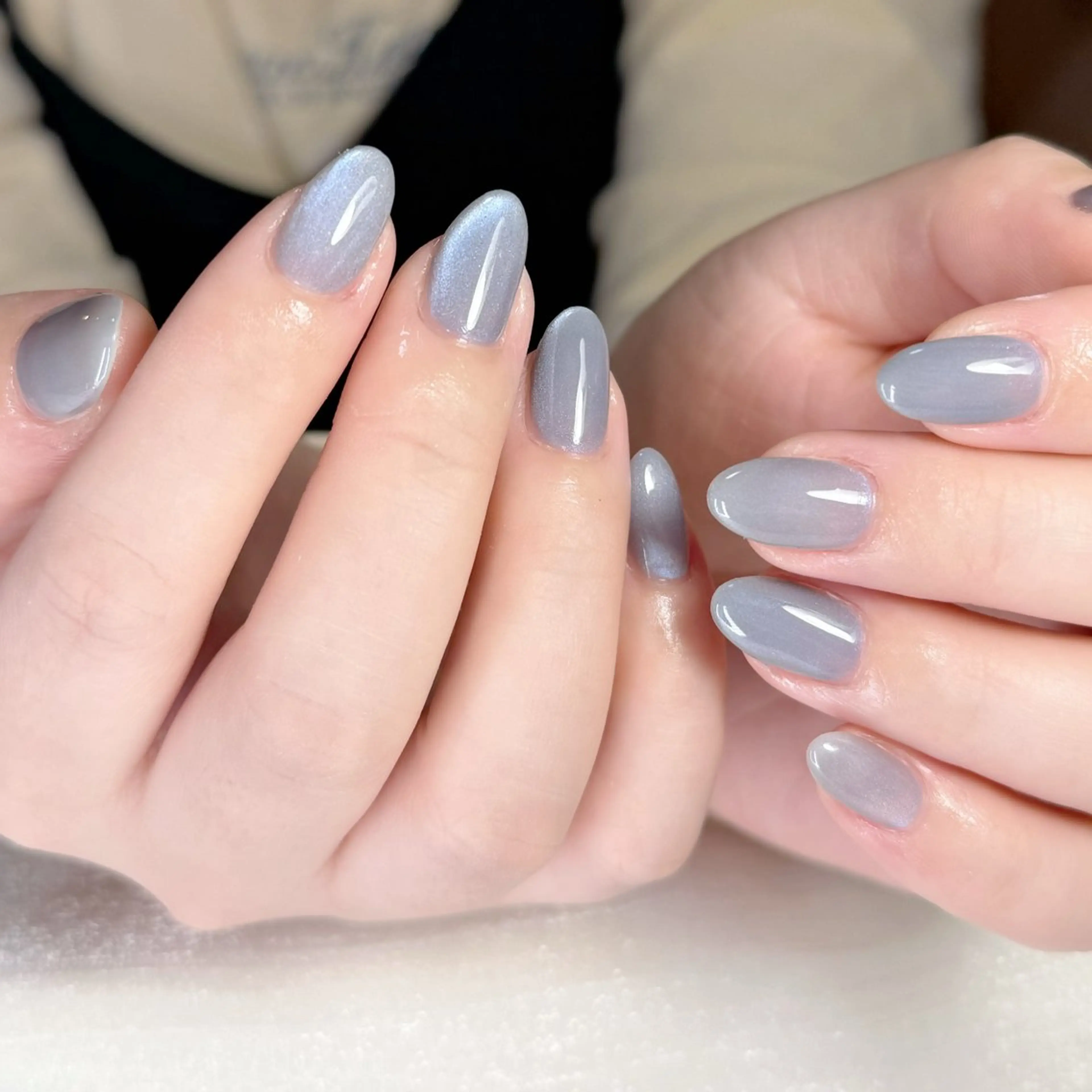 ショート 韓国風ヘア ハンドネイル RIN NAILS ᥫ᭡Migusaのネイルデザイン