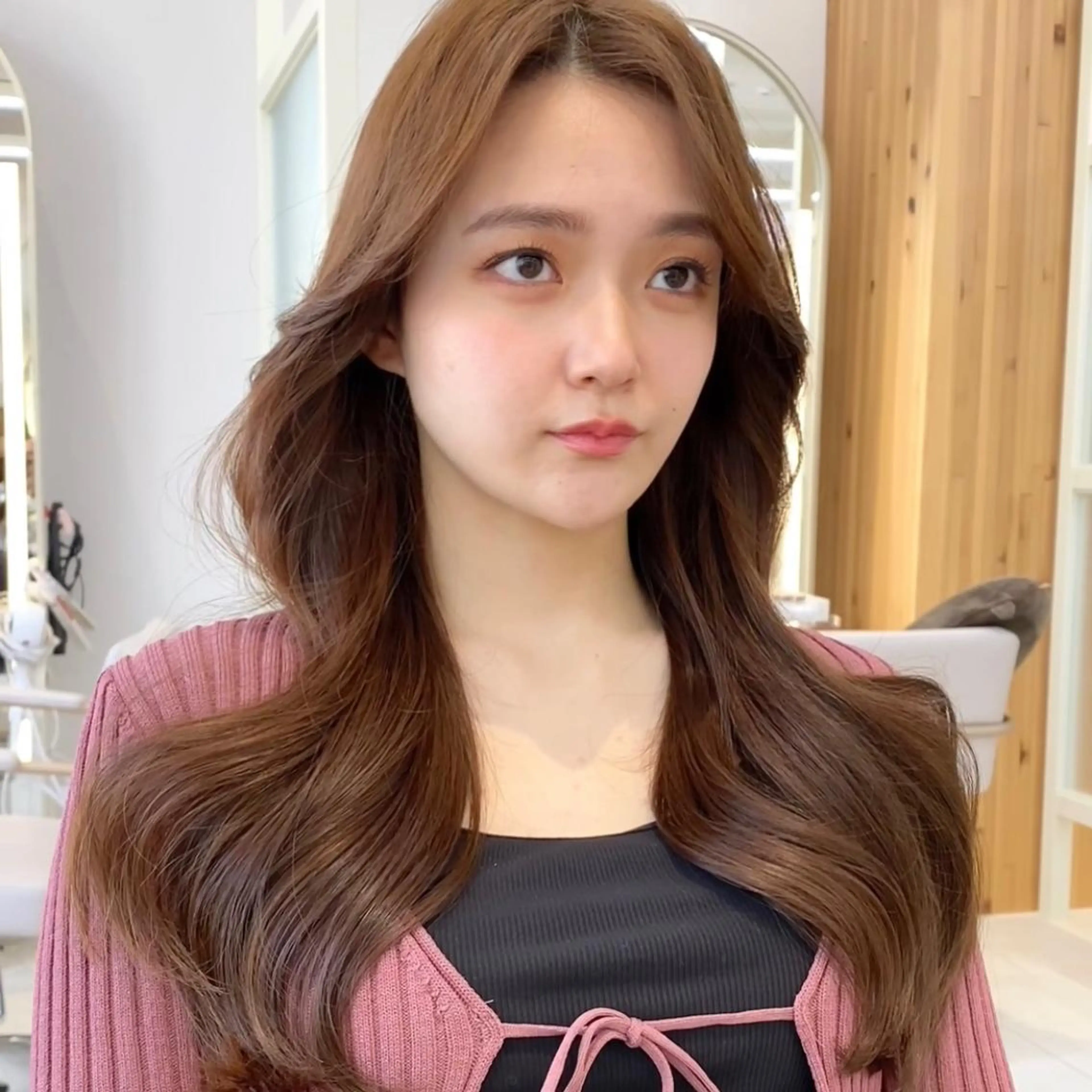 ロング 韓国風ヘア レイヤーカット カット ヘアカラー トリートメント 韓国くびれレイヤー 🇰🇷はづきのヘアスタイル