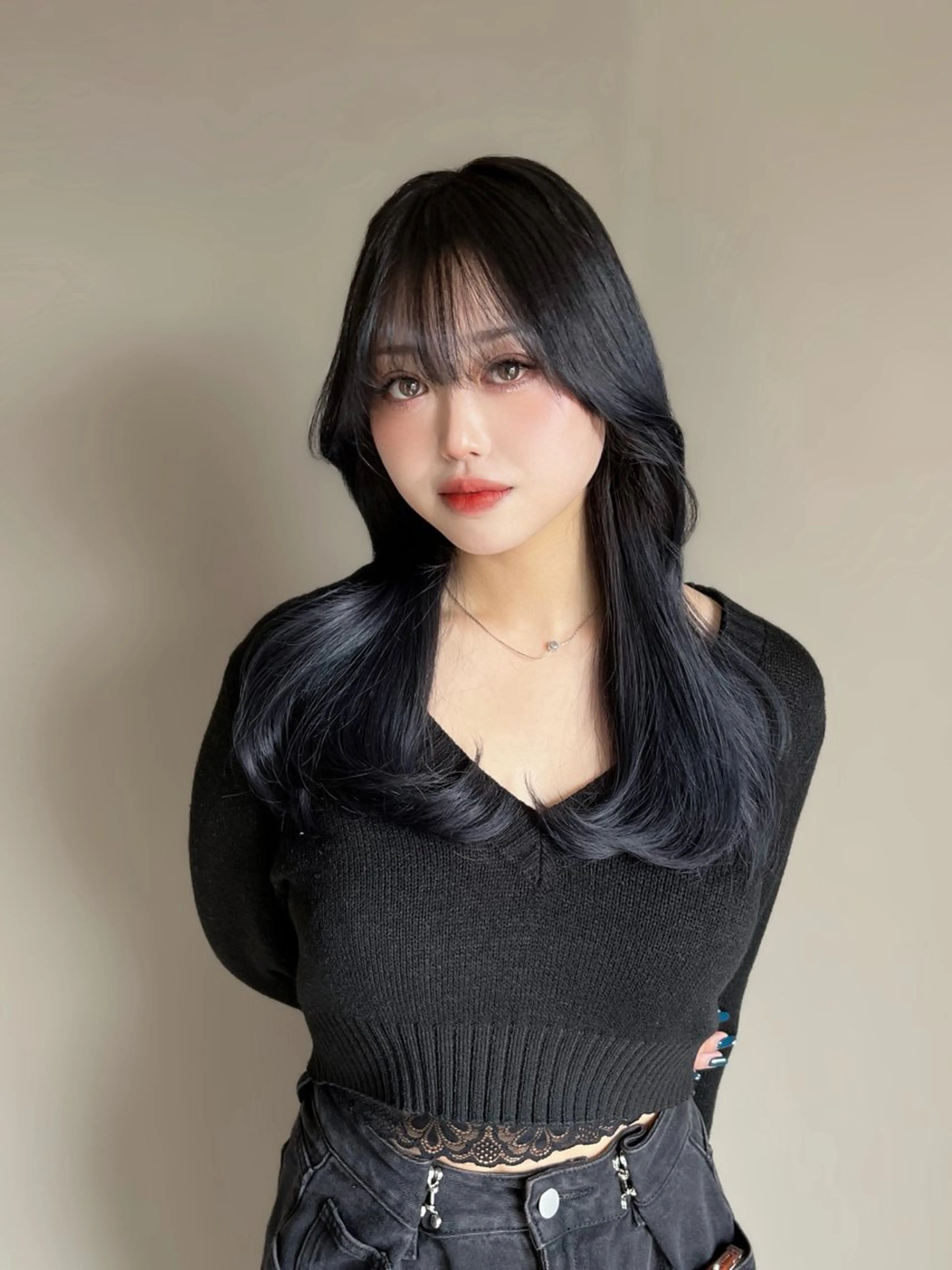 【🍃就活・実習用に🍃】黒染めを使わないダークトーンカラー&ケアプロ使用トリートメントの写真