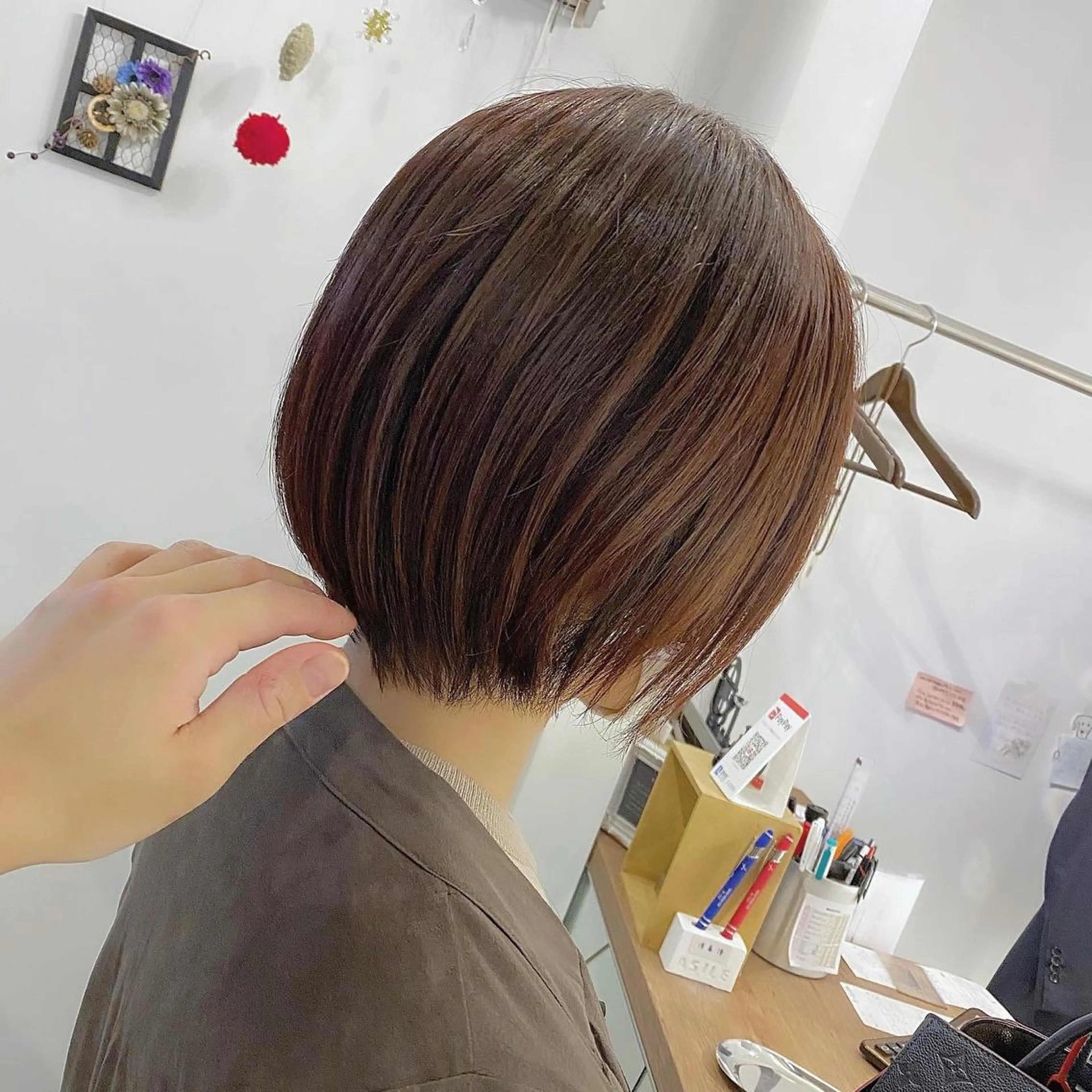 ショート カラー ショートボブ レッドカラー ボブ 髪質改善 ショートヘア 髪質改善特化 安東駿介のヘアスタイル