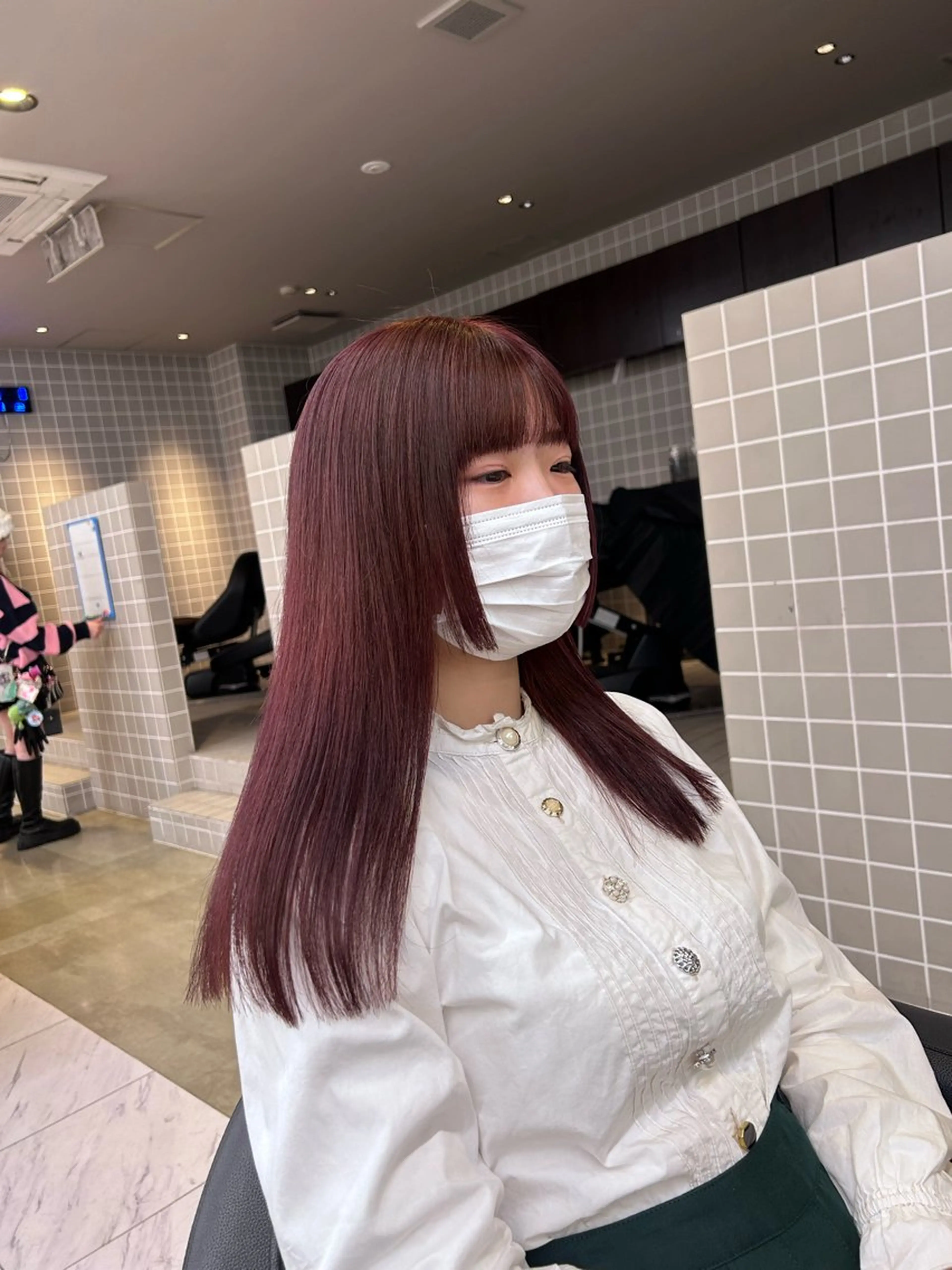 カラー ヘアカラー トリートメント 透明感ベージュ🤎 ナチュラルレイヤーのヘアスタイル