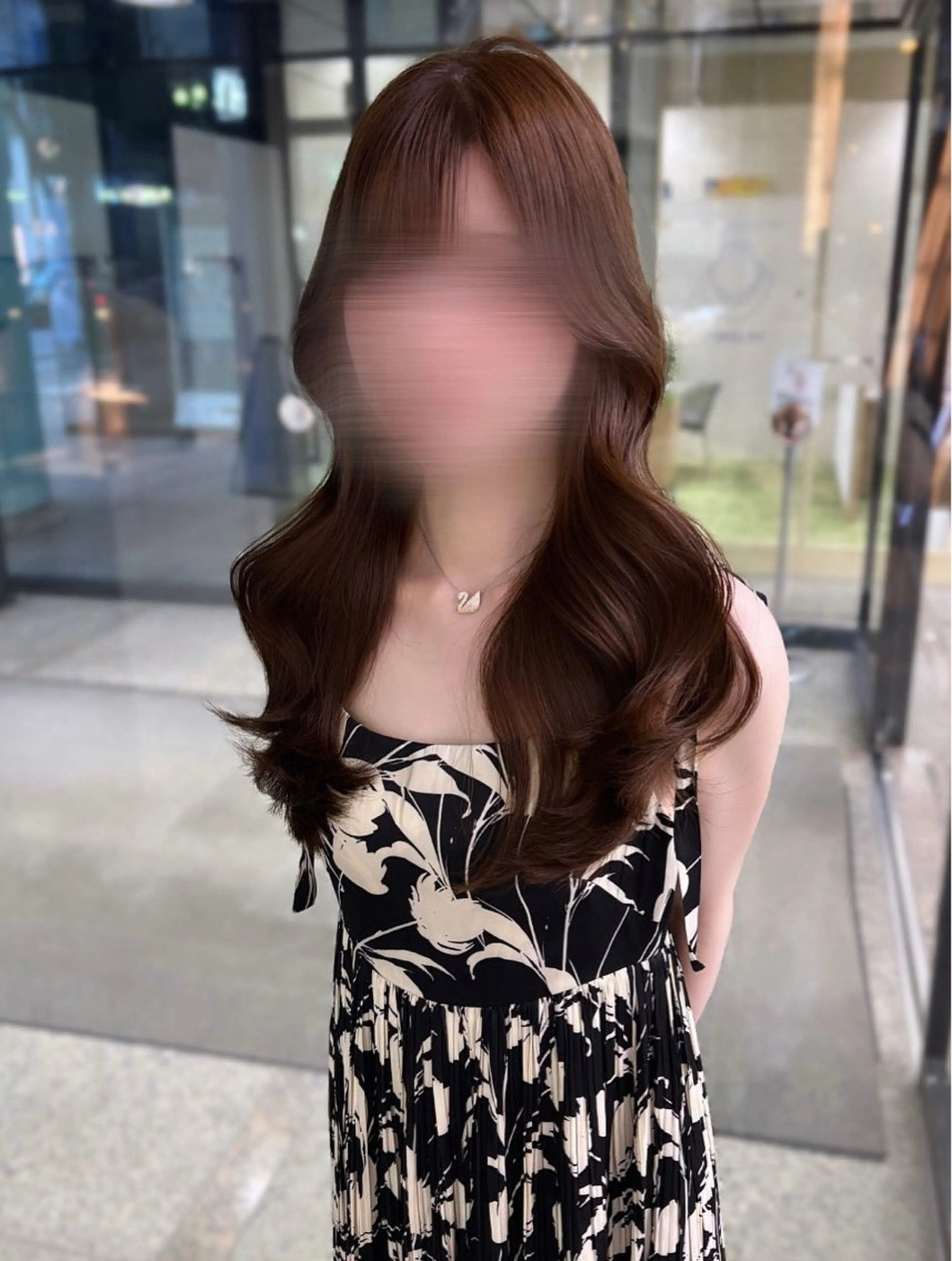 ロング くびれヘア 顔周りカット レイヤーカット カット soyon名古屋/ fuka🎀のヘアスタイル