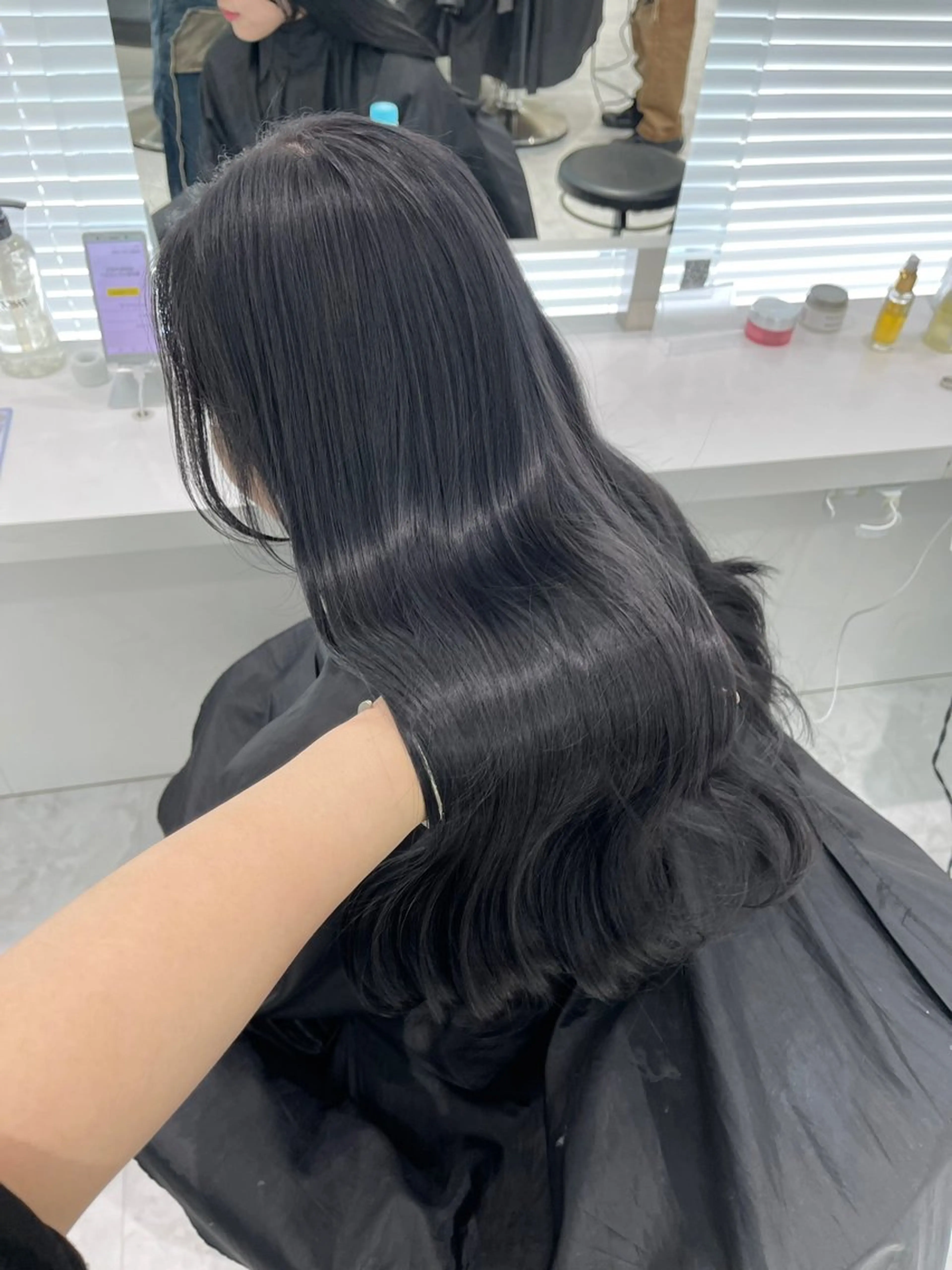 ロング カラー 韓国風ヘア ヘアカラー トリートメント ヘッドスパ ヘアセット ブリーチなし特化 美容師💖SAE💖のヘアスタイル