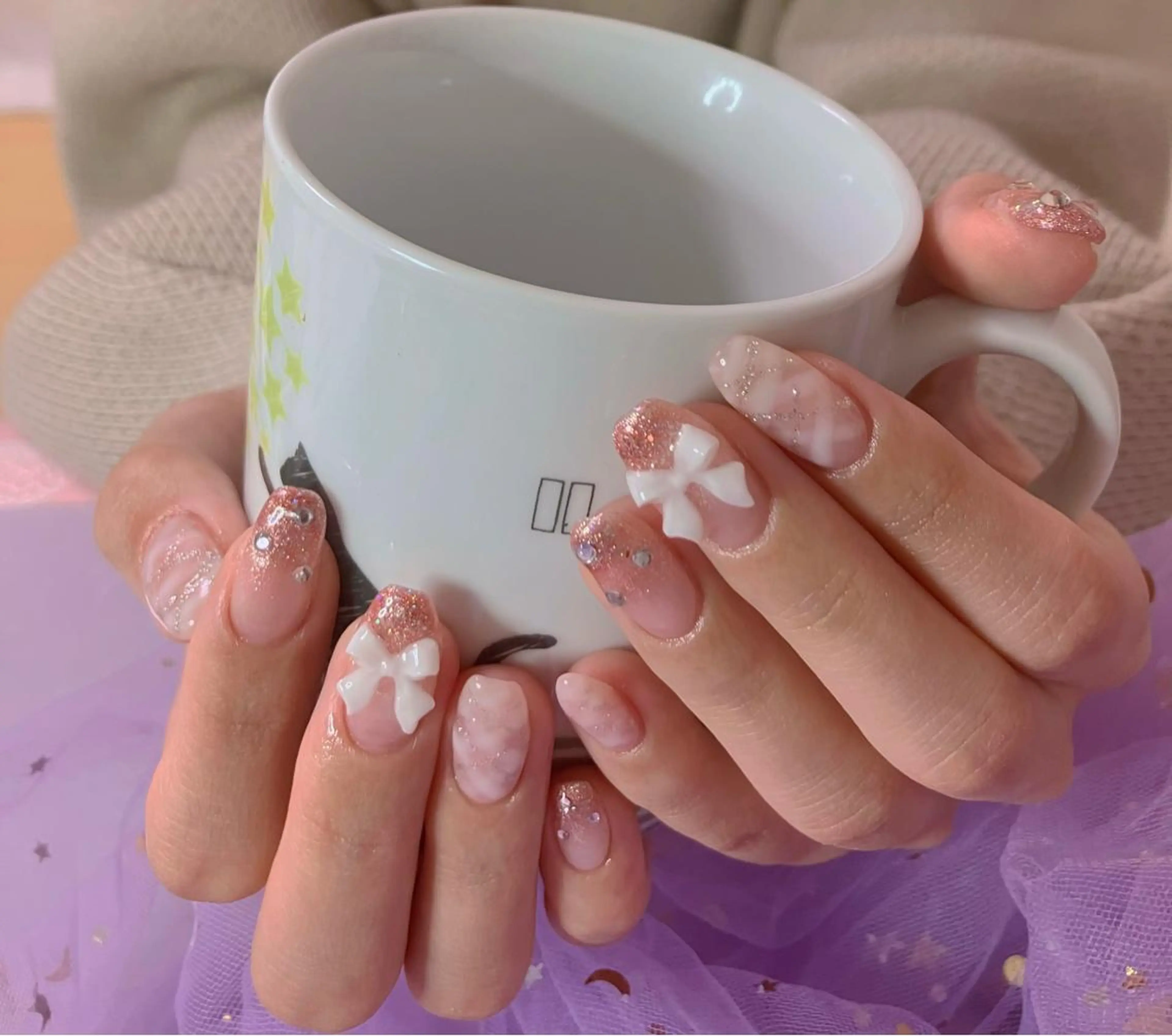 ネイル 持ち込み ラッキー 玲奈のネイルデザイン