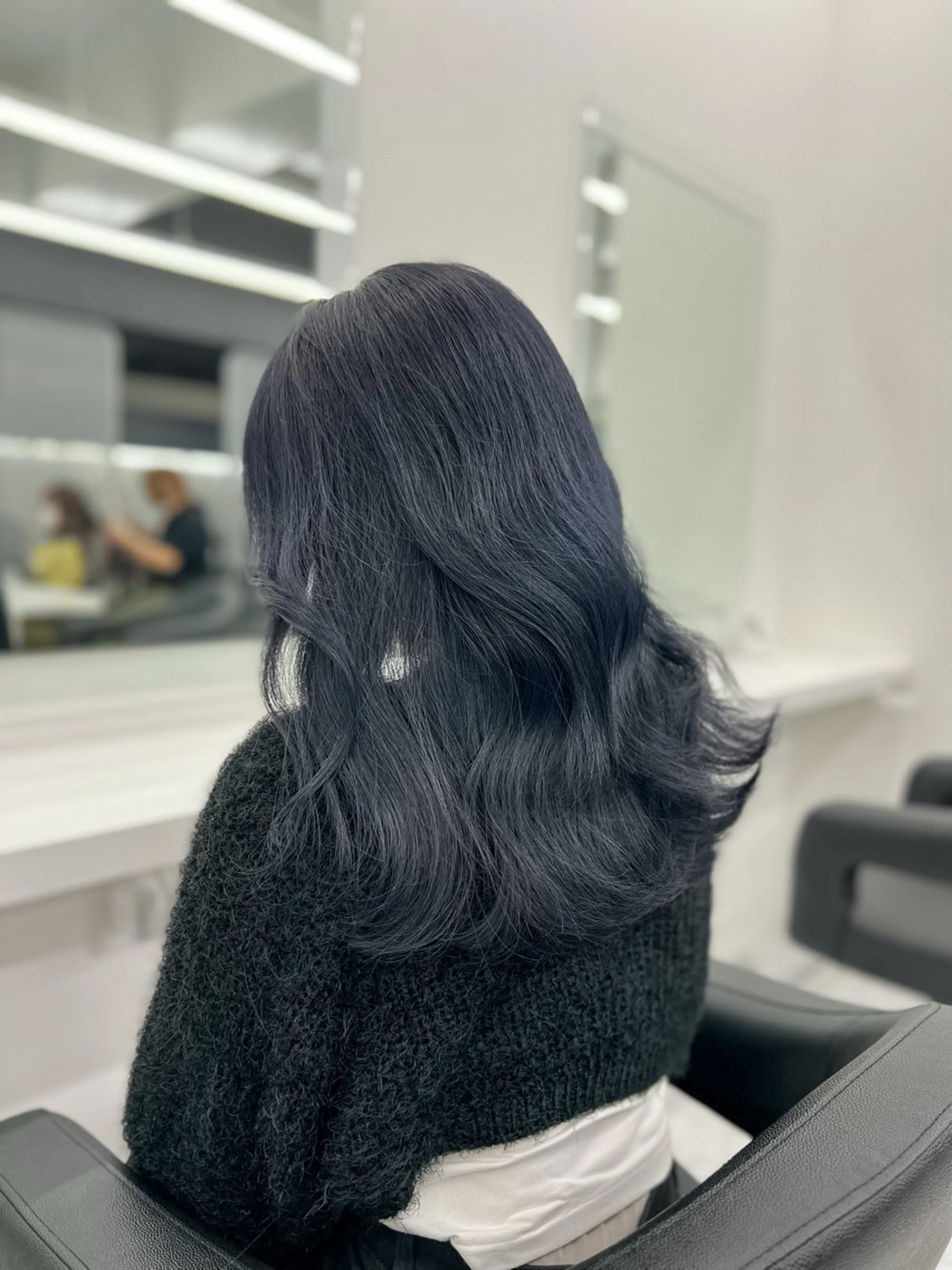 セミロング カラー ヘアアレンジ ヘアカラー トリートメント ヘッドスパ ヘアセット 透明感×韓流ハイ トーン🫧RYUTAのヘアスタイル