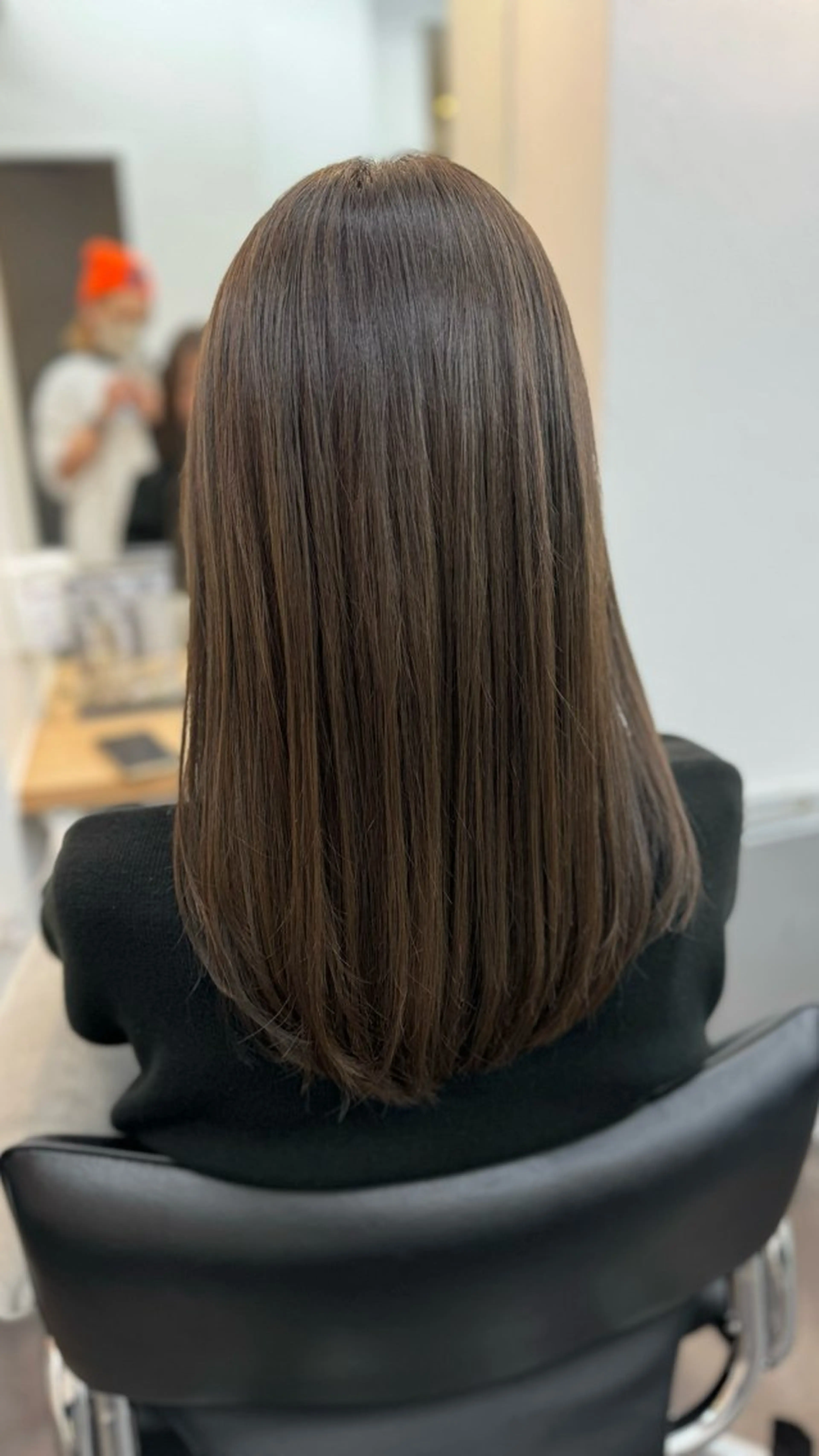 セミロング カラー カット ヘアカラー トリートメント WISTERIA P LUS1 ikumiのヘアスタイル