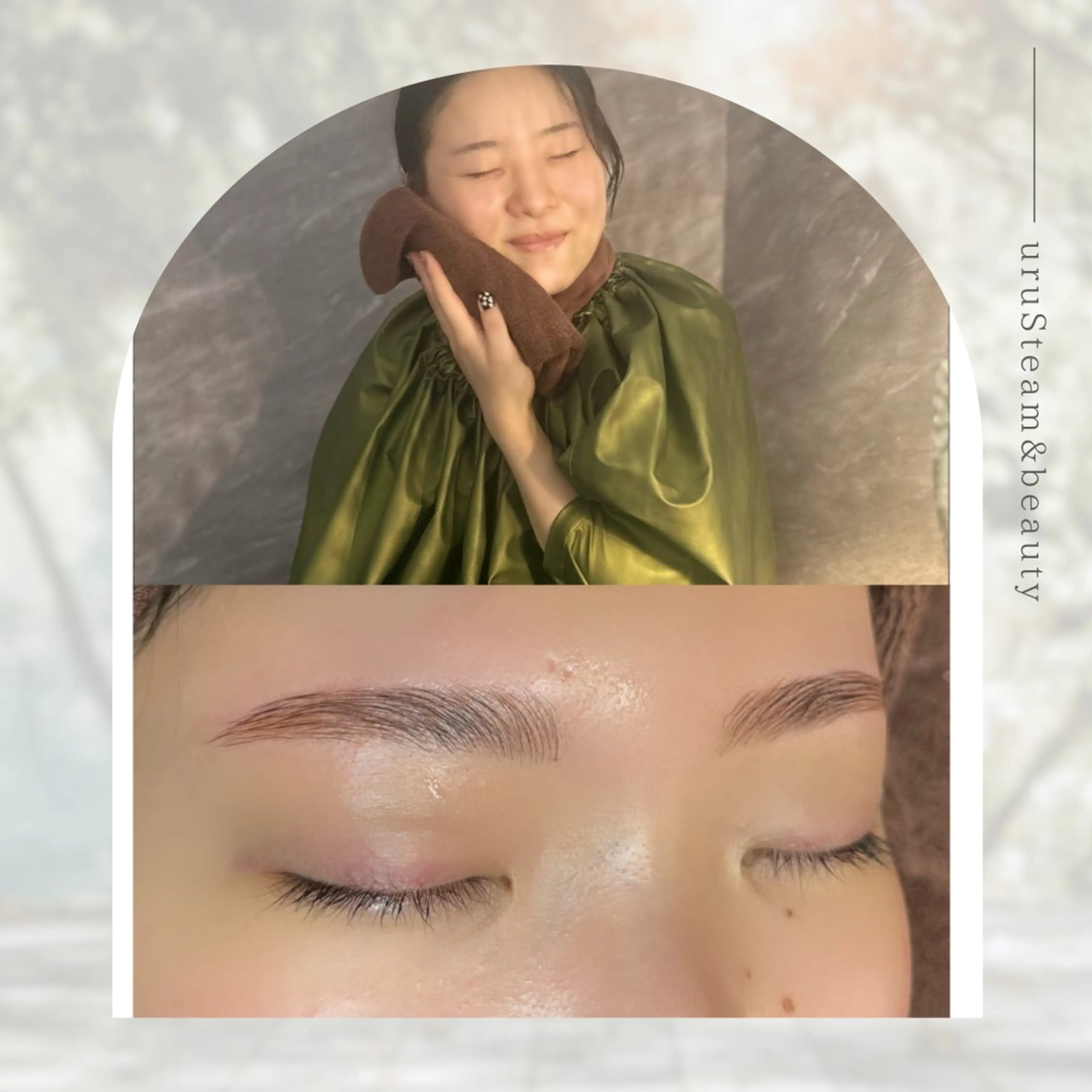 【ミニモ限定価格】ハリウッドブロウリフト＋よもぎ蒸し50分✨初回限定✨の写真